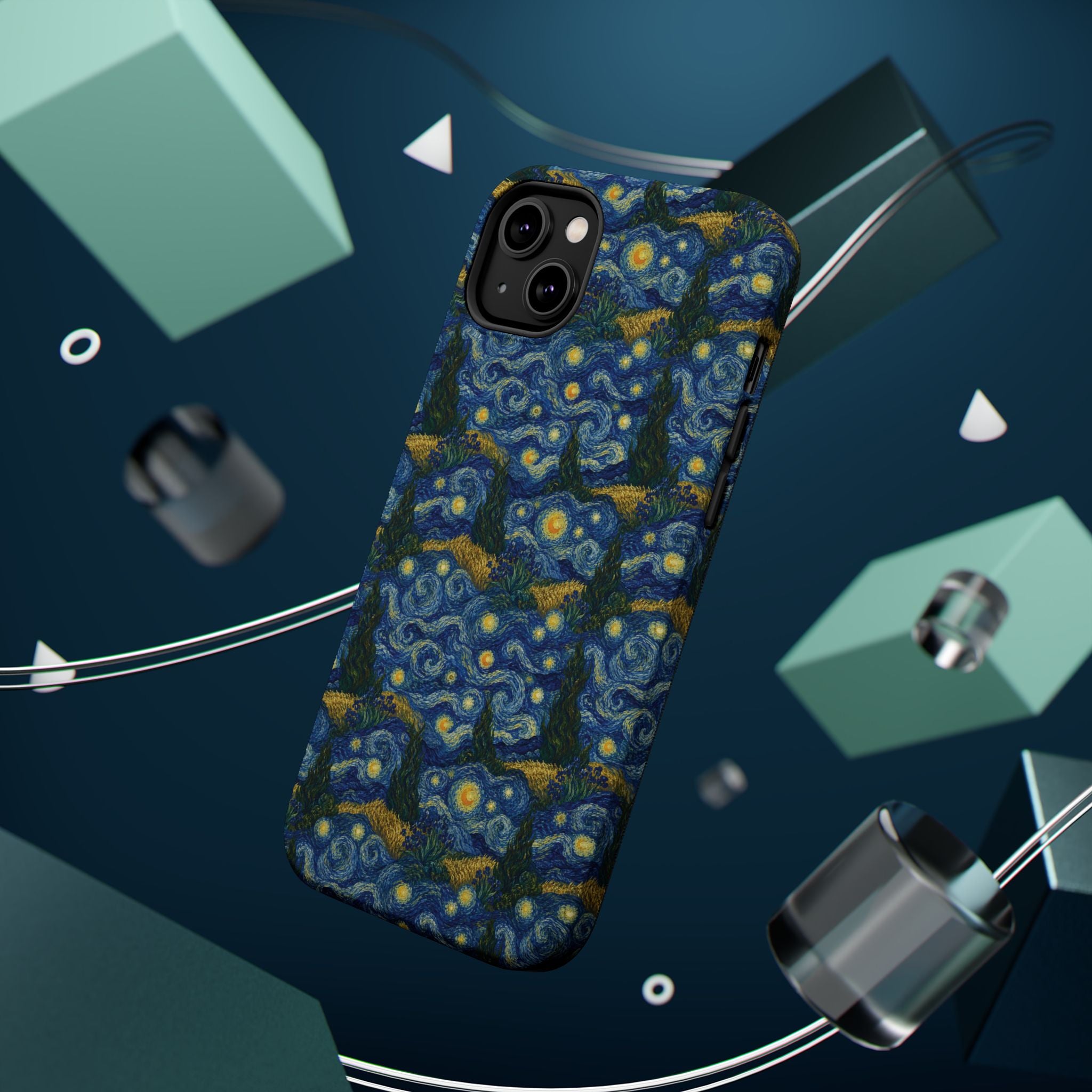 Van Gogh Illusion Magnetic Phone Case — Elegant Impact‑Resistant Art Lover Design