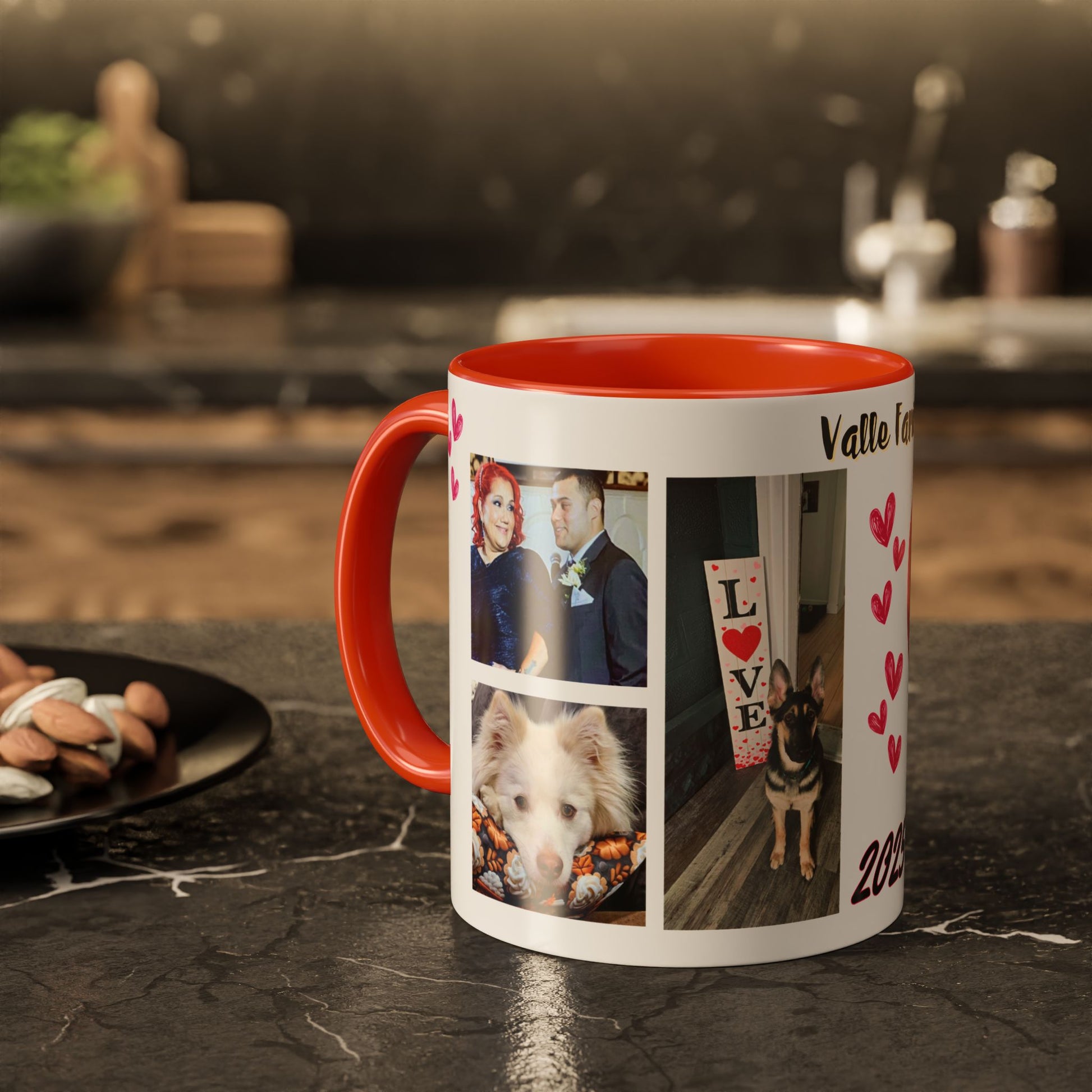 Personalized Photo Collage Coffee Mug, Custom Image Gift for Mom, Mother's Day Present, Colorful 15oz Cup, Birthday Mug, Custom Picture Mug Perfect Giift