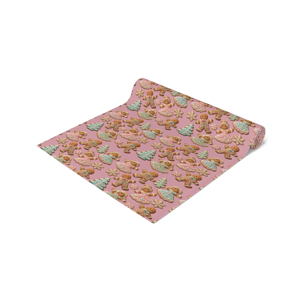 Gingerbread Cookies Holiday Table Runner