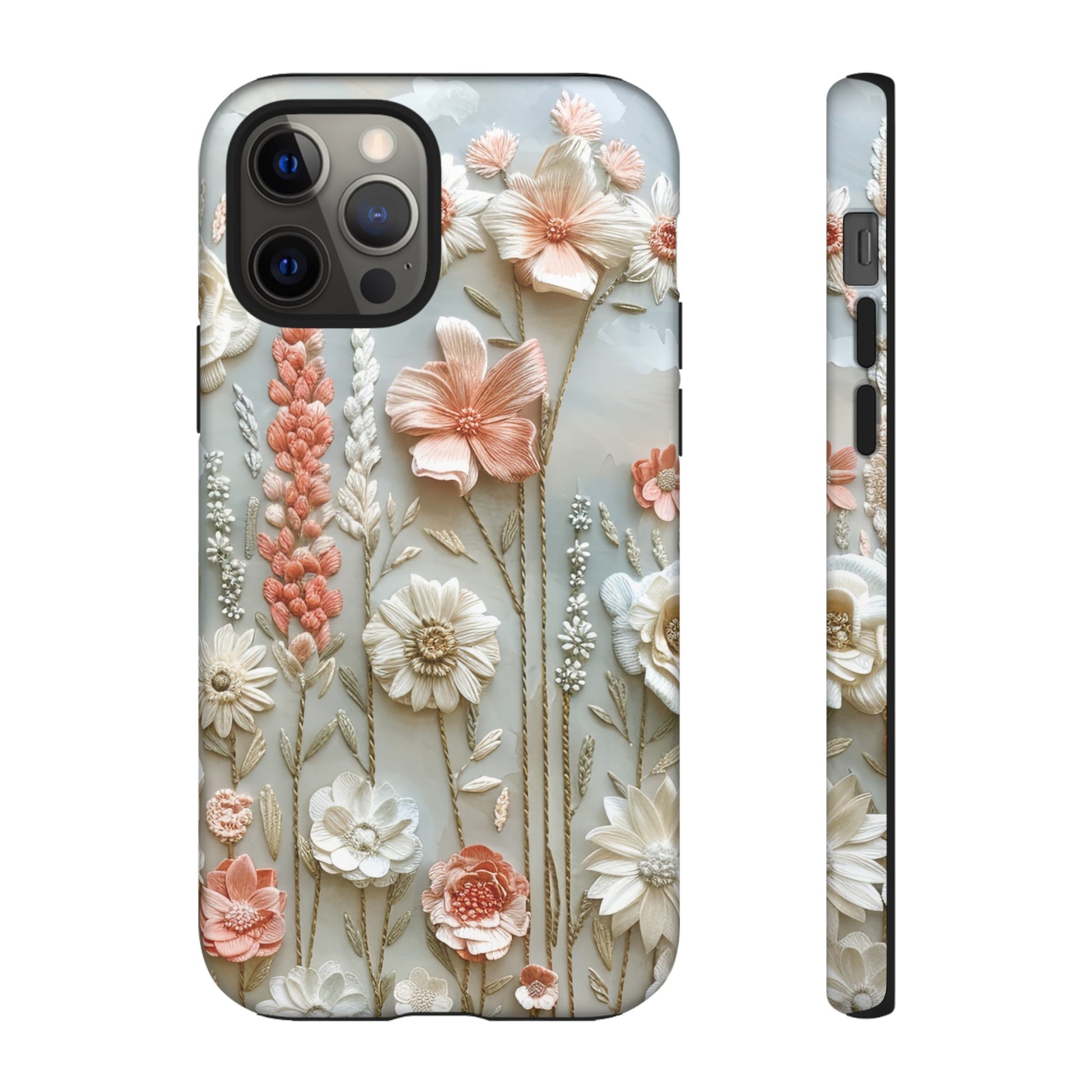Pastel Wildflowers Protective Phone Case Gift for Her Phone 15, Samsung iPhone Samsung Gift for Her Case iPhone 15, Samsung iPhone Samsung Accessory Gift for Her