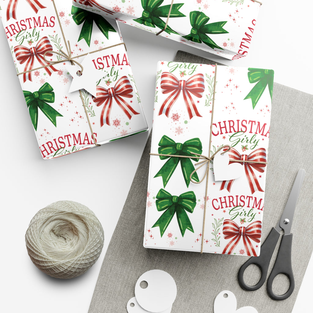 Girly Christmas Wrapping Paper | Cozy Holiday Gift Wrap | Perfect for Christmas Presents, Wedding Celebrations, and Winter Wonderland Themes Christmas - MRSBYVALLE