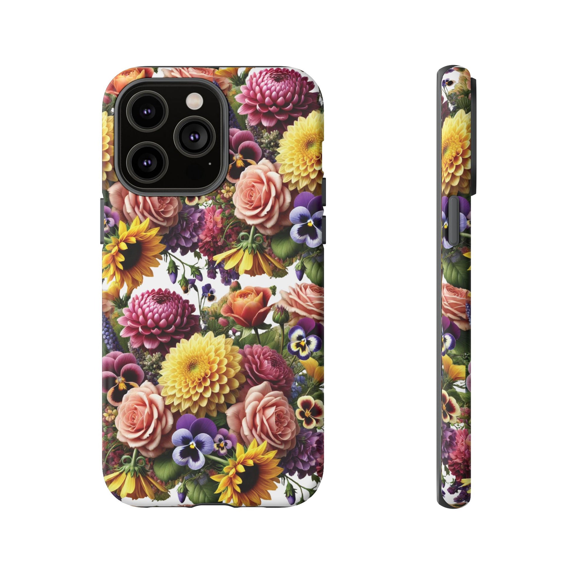 Floral Fall Phone Case for iPhone 16 15 14 13 12  21 23 Samsung, and Pixel | Stylish Protective Cover Gift for Her Perfect for Floral Lover