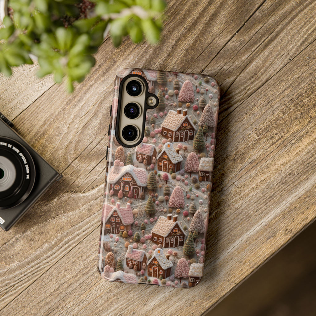 Gingerbread House 3D Phone Case Durable for iPhone Samsung Gift iPhone 15, 14, 13 Samsung Pixel Gift for Mom Accessory Gift for Her