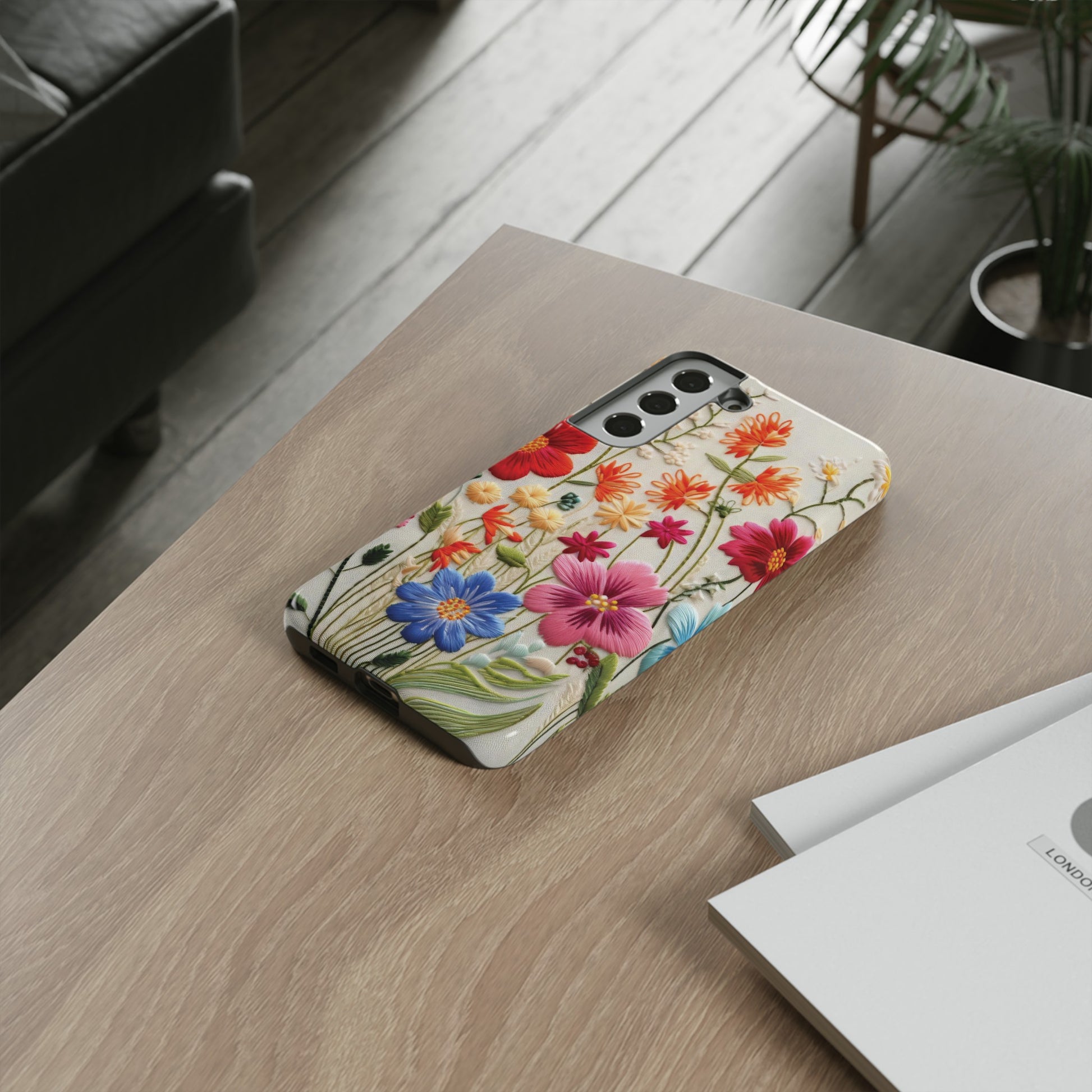 3D Floral Phone Case Elegant Faux Flower Durable for iPhone Samsung Smartphone iPhone 15, 14, 13 Samsung Gift for Mom