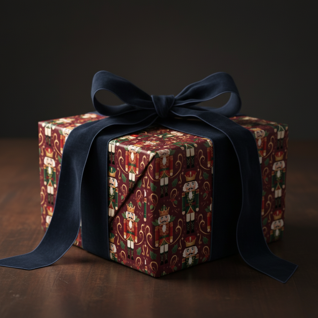 Holiday Nutcracker Wrapping Papers, Christmas Gift Wrap, Elegant Holiday Wrapping Paper, Nutcracker Gift Wrap, Festive Gift Wrap, Seasonal