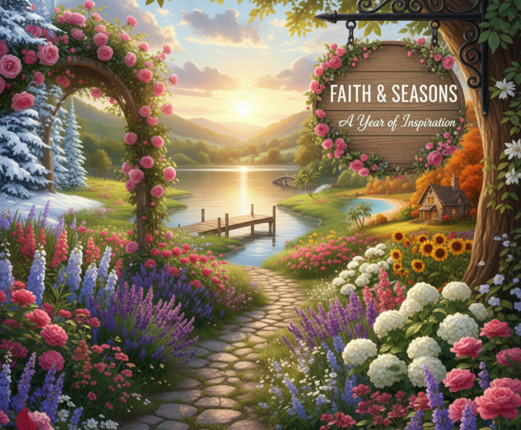 2026 Christian Scripture Wall Calendar 2026 | 12-Month Scenic Landscape Art & Powerful Bible Verses