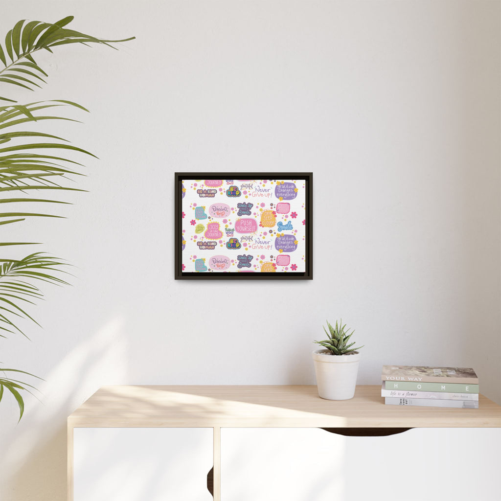 Good Vibes Only Canvas Wall Art – Ready‑to‑Hang Motivational Quote Picture, Positive Affirmation Home & Office Décor, Uplifting Gift Idea Bedroom, or Office Décor Gift for Mom
