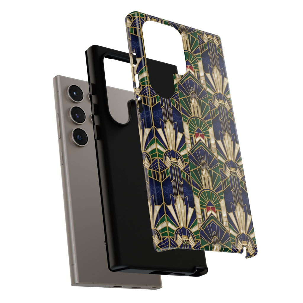 Navy & Gold Art Deco Phone Case — Imperial Art Deco Tough Case