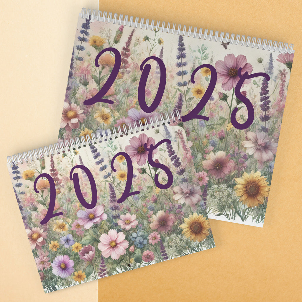 2025 Boho Floral Calendar: Beautiful Watercolor Flowers for Every Month – Vibrant, Artistic Designs to Brighten Your Year with Unique Seasonal Blooms and Nature-Inspired Art - MRSBYVALLE