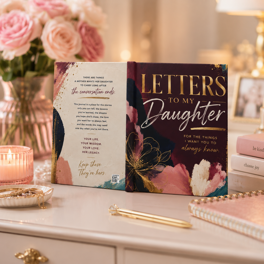 Letters to My Daughter Hardcover Journal — Keepsake Memory & Advice Book