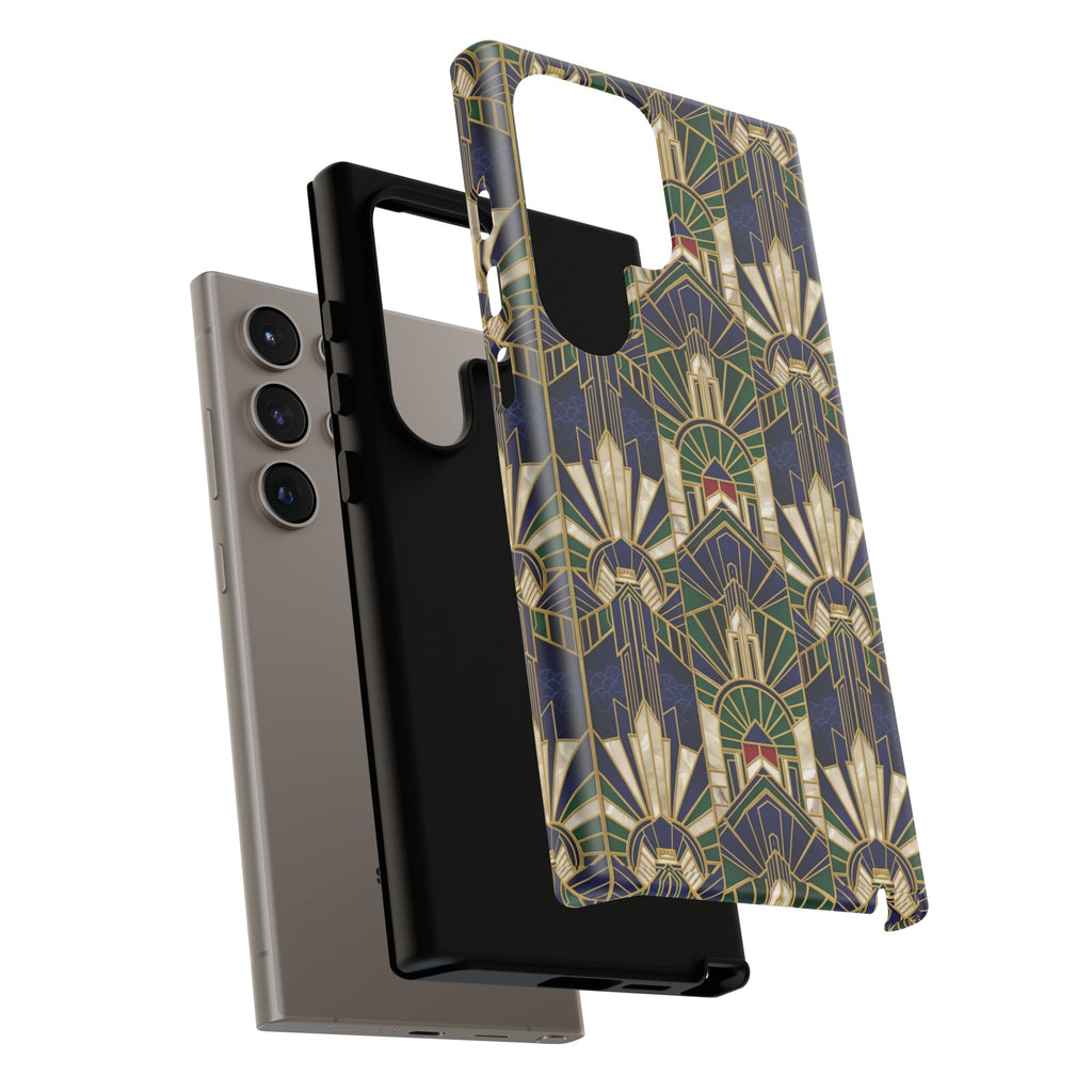 Navy & Gold Art Deco Phone Case — Imperial Art Deco Tough Case