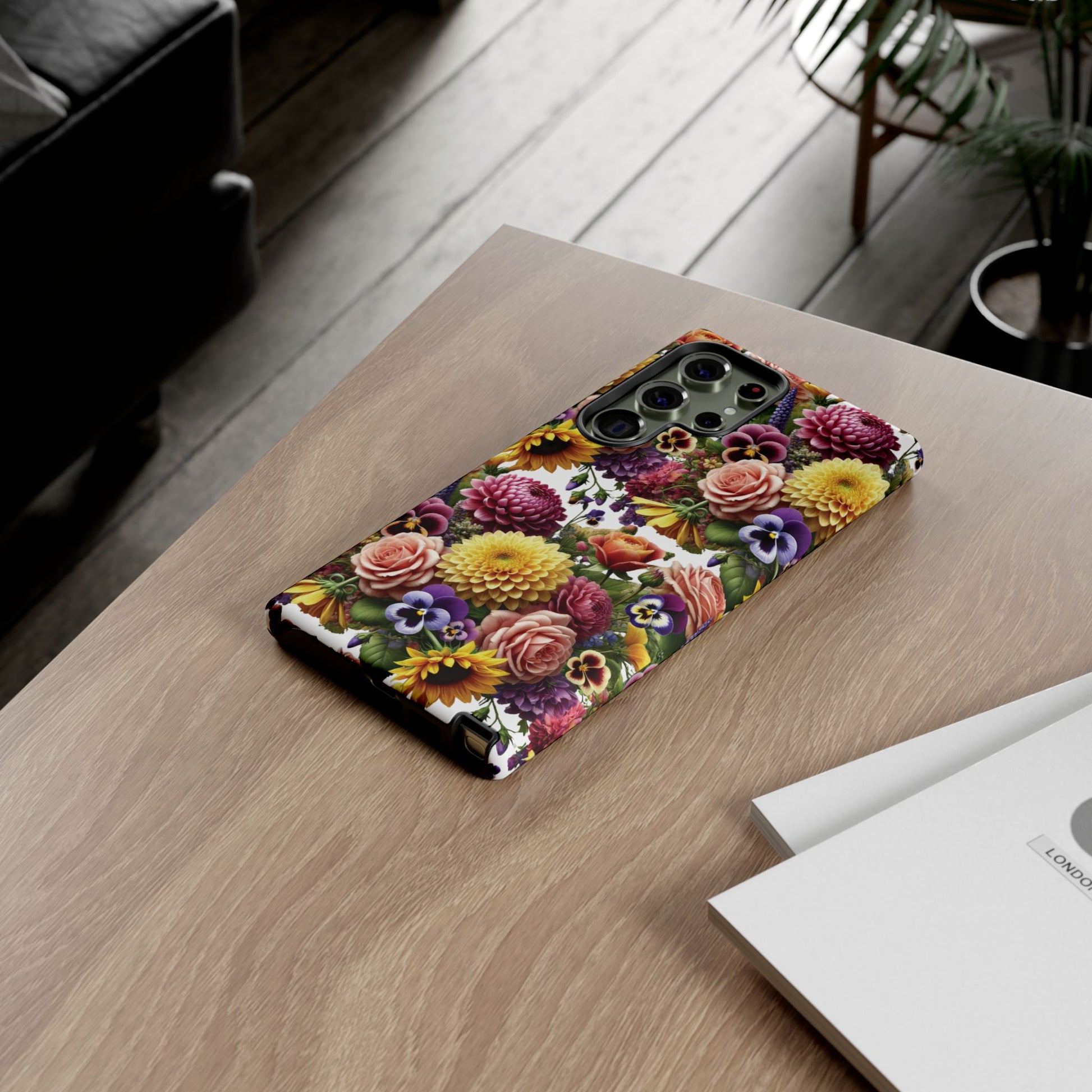 Floral Fall Phone Case for iPhone 16 15 14 13 12  21 23 Samsung, and Pixel | Stylish Protective Cover Gift for Her Perfect for Floral Lover