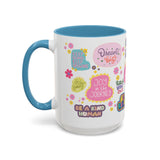 Good Vibes Only Coffee Mug 11 & 15 oz Ceramic Inspirational Cup, Positive Affirmation Gift for Mom, Teacher & Coworker | Morning Motivation Mother's Day, or Cozy Spring Mornings
