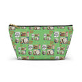Pochette d'accessoires pour livres et café – Trousse de maquillage zippée en T pour les amoureux des livres