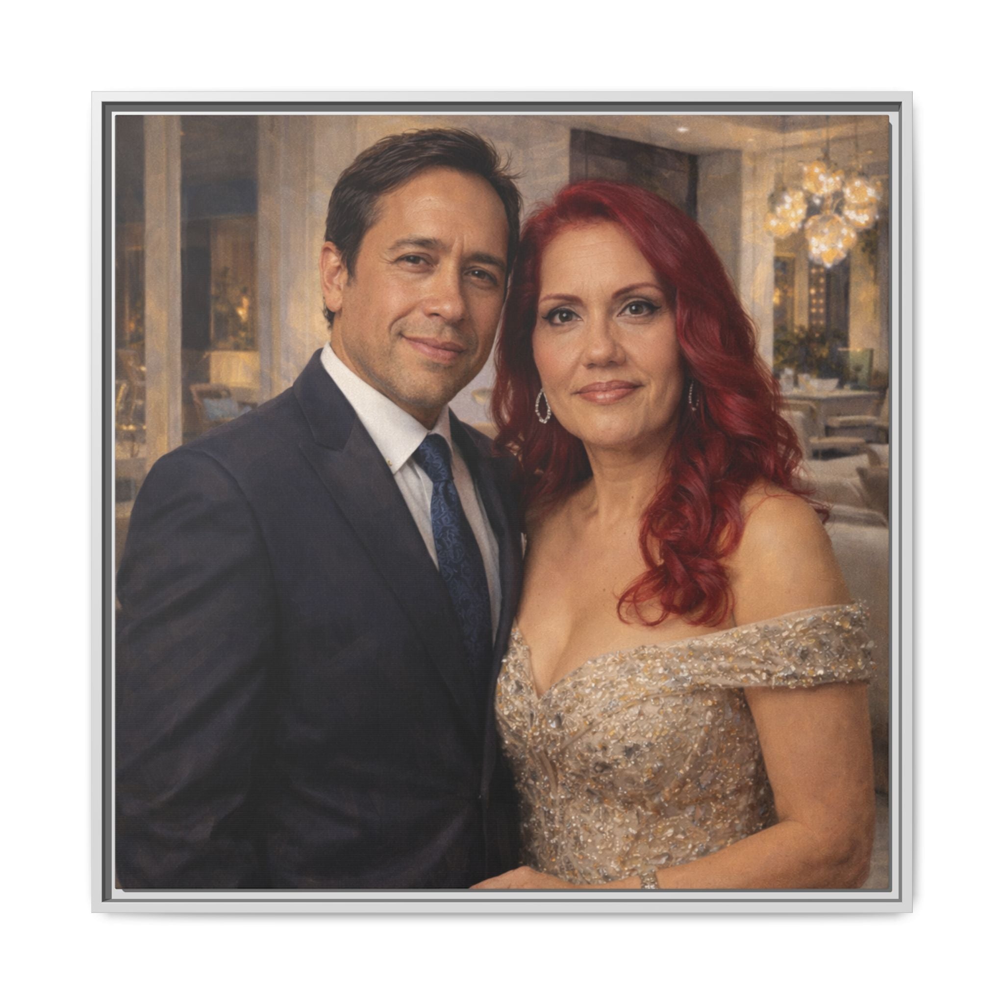 Custom Oil Painting Illusion Canvas – Luxury Portrait Art