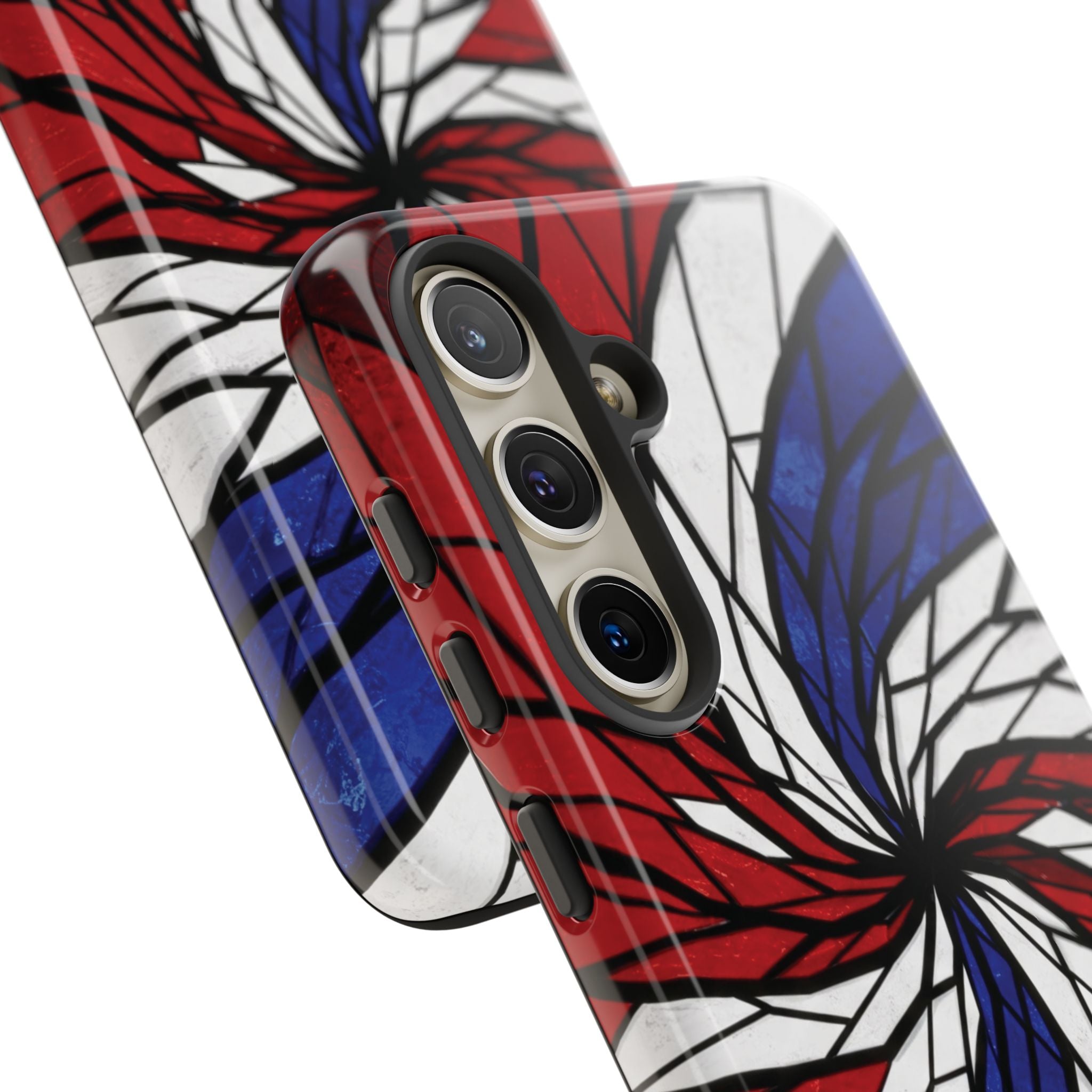 Patriotic Red White & Blue Phone Case – USA Flag Design, Independence Day Gift, Protective Cover for iPhone, Samsung, Pixel