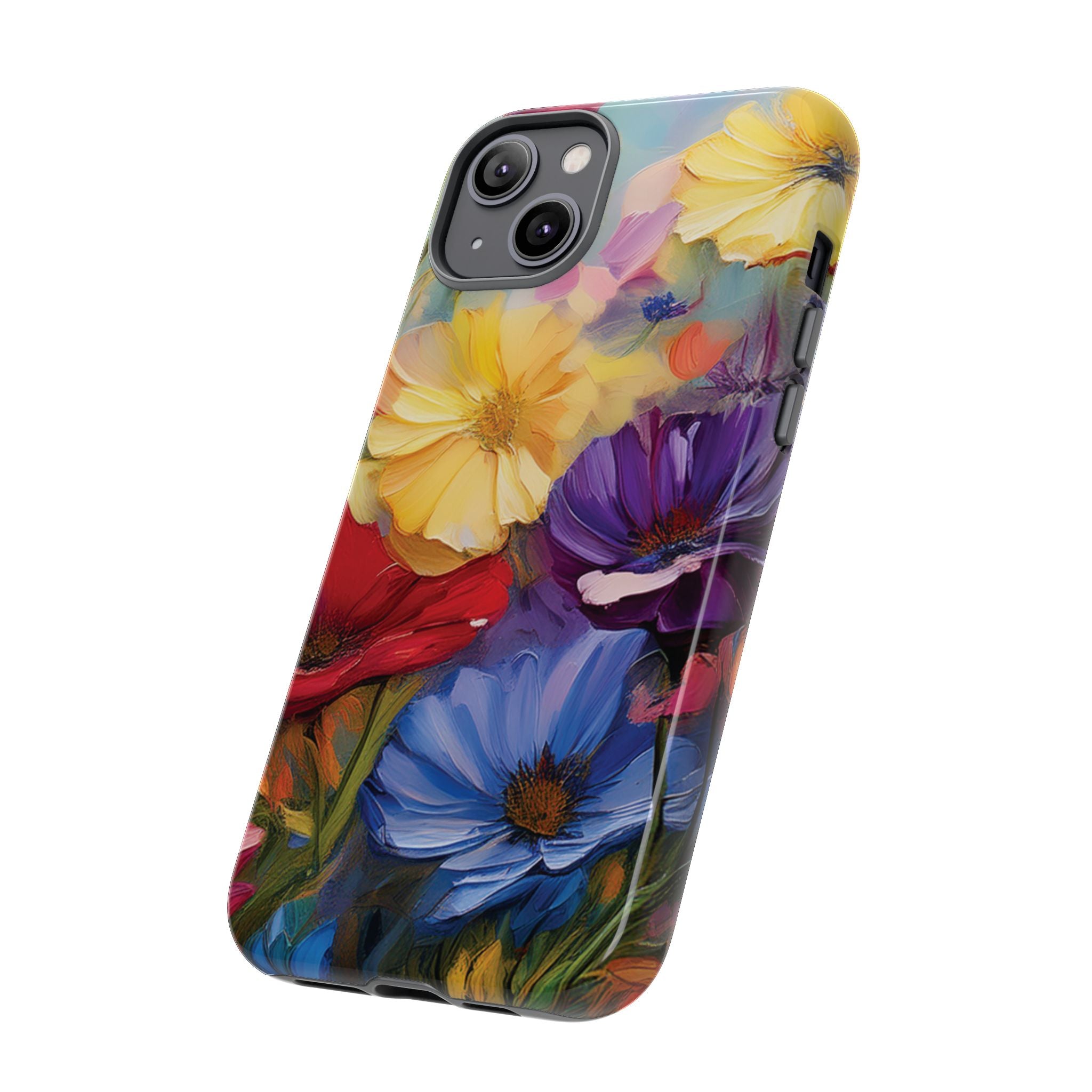 Bold Wildflower Phone Case Bright Hand-Painted Floral Art Vibrant Botanical Design for iPhone & Samsung | Trendy Nature Lover Gift Phone  Galaxy
