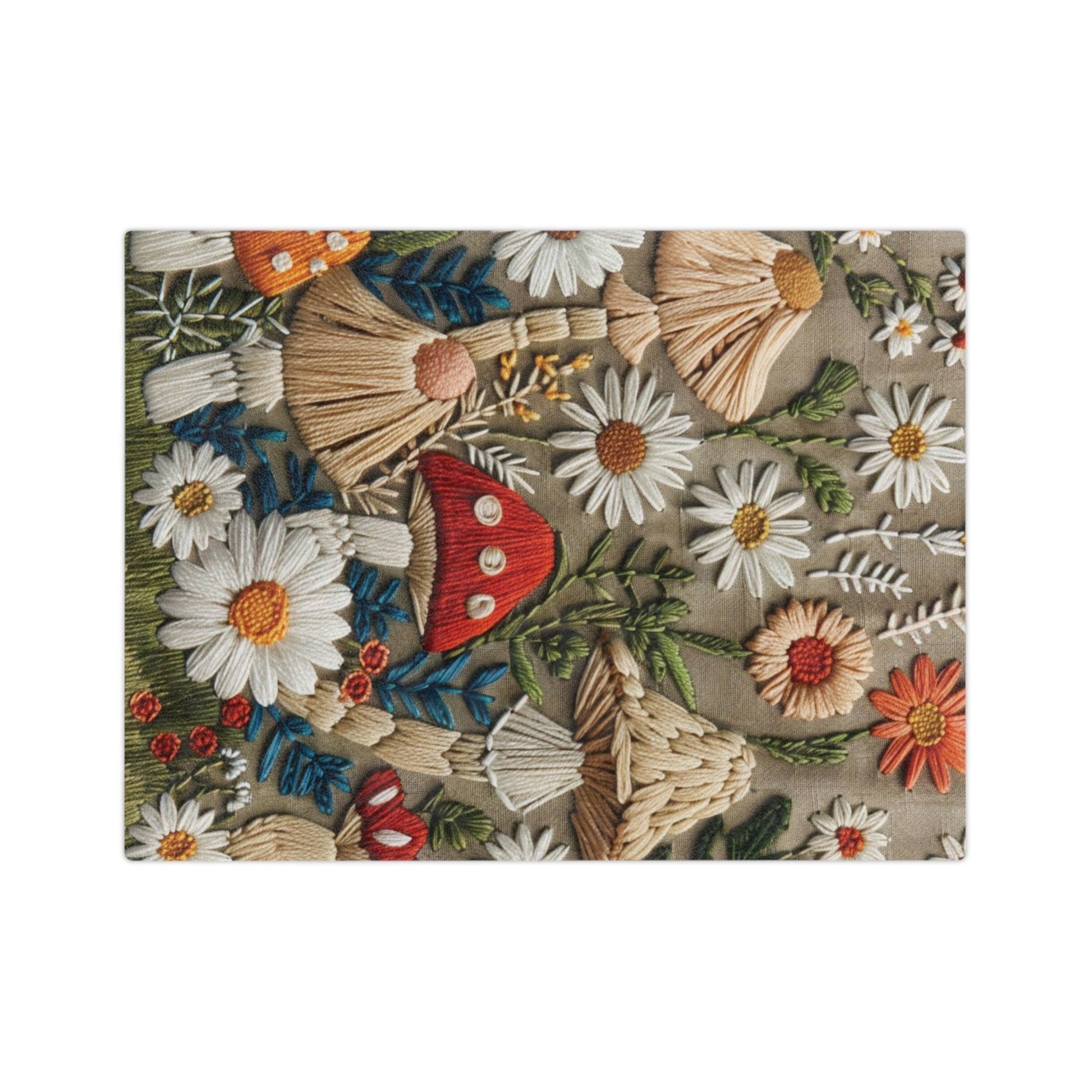 Mushroom Vintage floral Yellow Flower Throw Blanket – Cozy Soft Botanical Design for Bed, Couch, or Reading Nook, Perfect Gift for Nature Lovers & Home Refresh