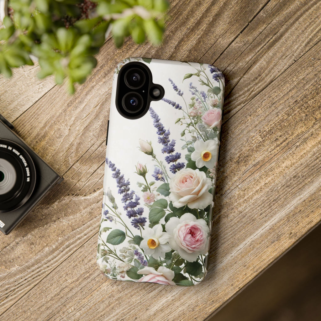 Boho Floral Fall Phone Case for iPhone 17,16  21 23 Samsung, and Pixel | Stylish Protective Cover Gift for Her Perfect for Floral Lover