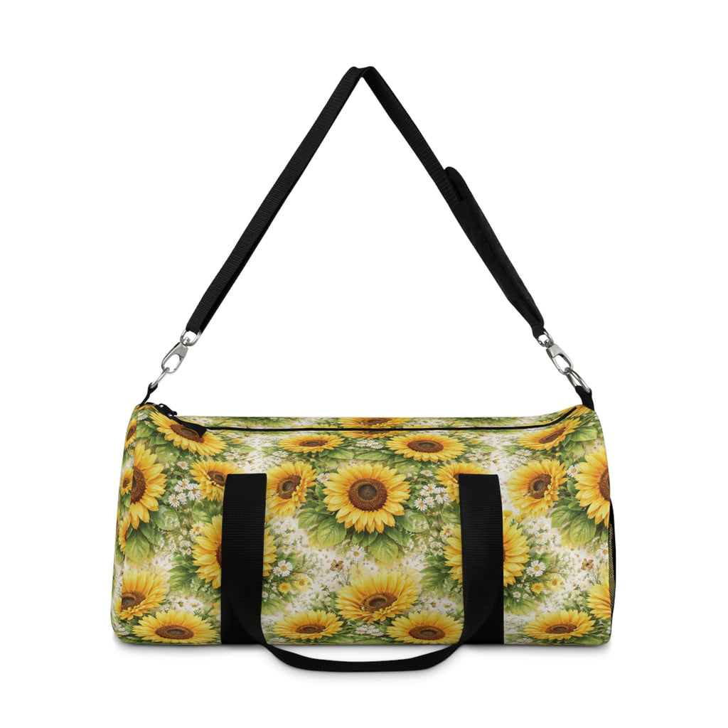 Sac de voyage et de sport tournesols et fleurs sauvages