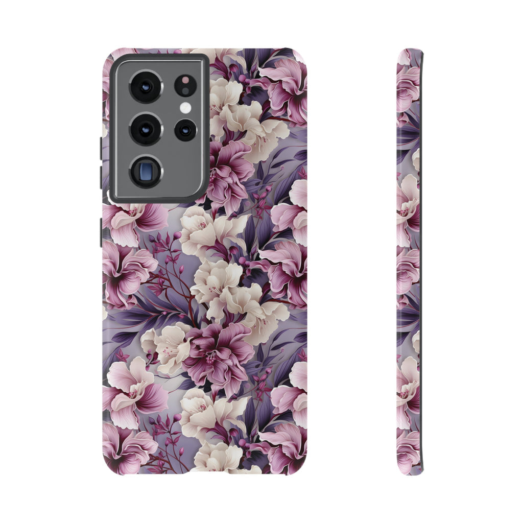 Lavender Flowers Protective Phone Case Gift for Her Phone 15, Samsung iPhone Samsung Gift for Her Case iPhone 15, Samsung