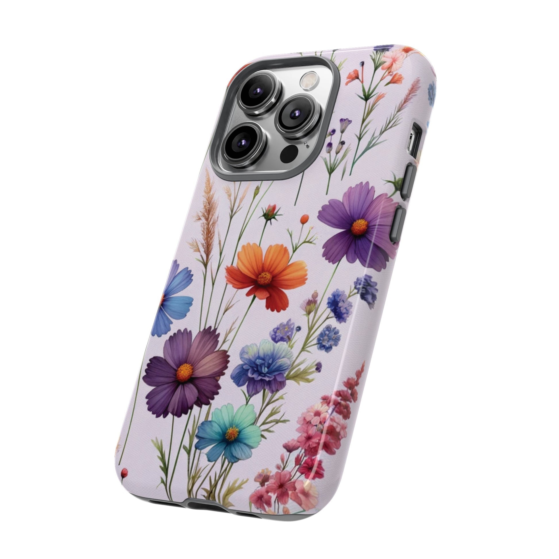 Lavender Wildflowers Protective Phone Case Gift for Her Phone 15, Samsung iPhone Samsung Gift for Her Case iPhone 15, Samsung iPhone Samsung Accessory Gift for Her.