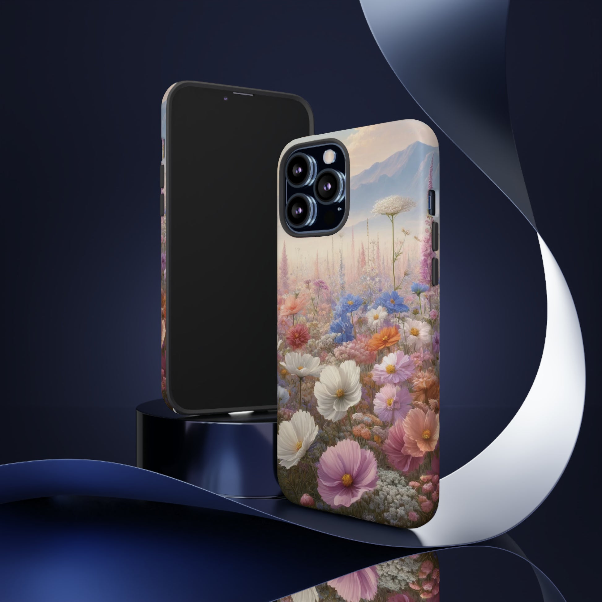 Phone Case Floral Boho Luxury Tough Case Floral Elegant Durable Stylish for Modern Devices iPhone 15, Samsung iPhone Samsung Accessory Gift for Her.