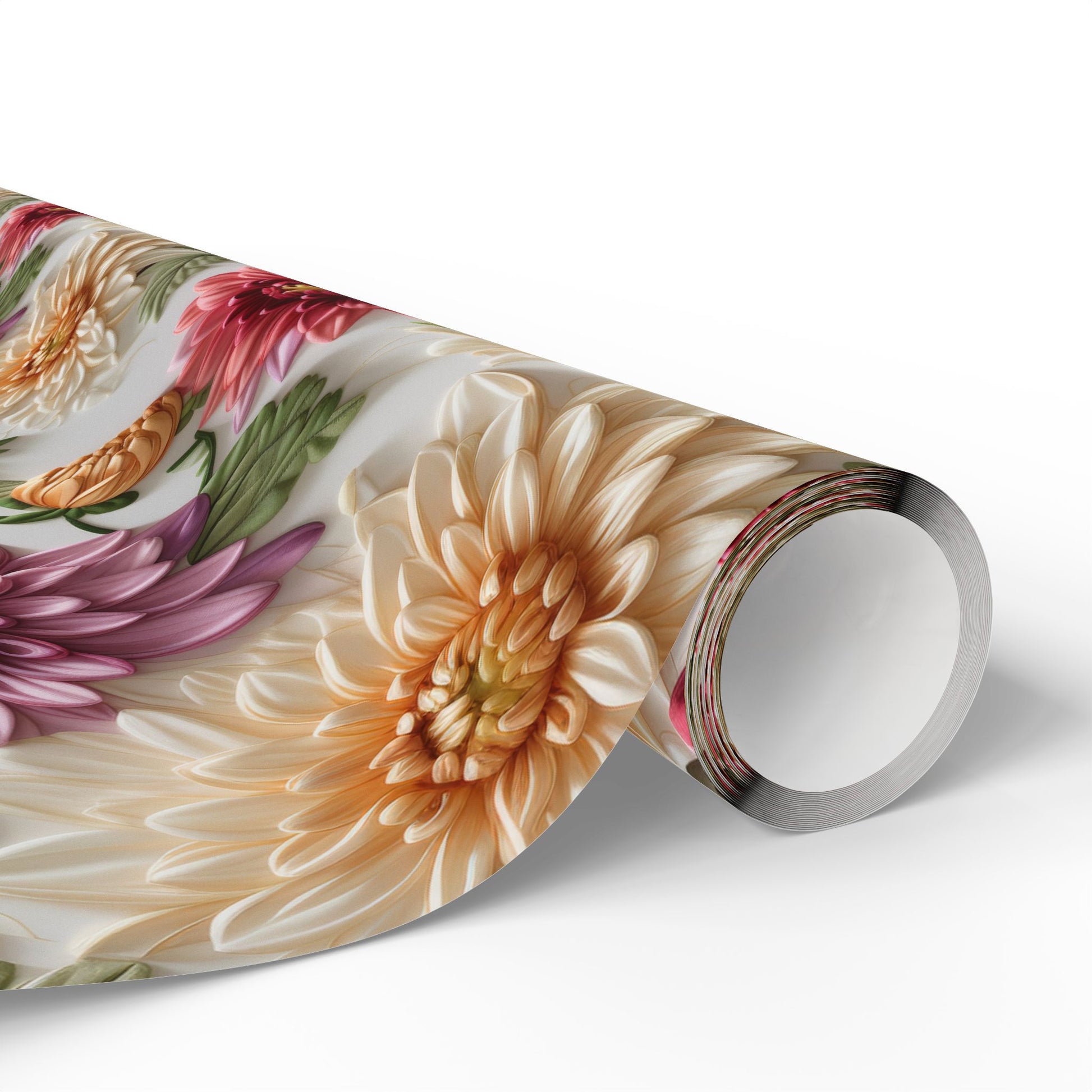 Elegant Fall Floral Wrapping Paper | Autumn-Inspired Gift Wrap with Vibrant Seasonal Blooms | Perfect for Thanksgiving, Birthdays, & Special Occasions | Premium Quality Gifts Moms