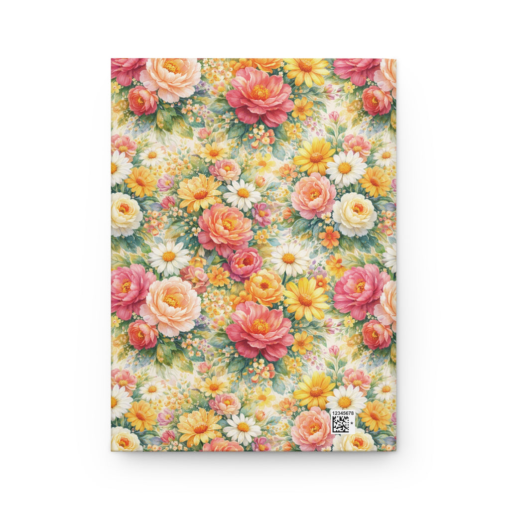 Floral Hardcover Journal — "Write Your Thoughts" Prayer Notebook