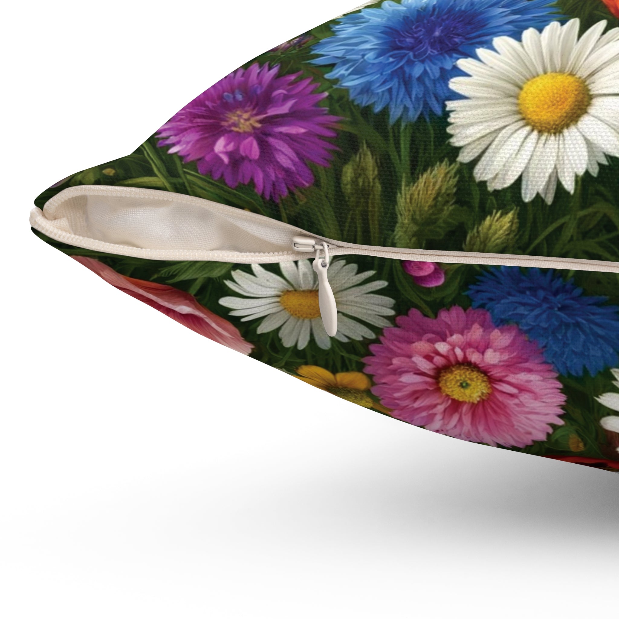 Bright Wildflowers Square Pillow Add a Touch of Nature to Your Home Decor | Premium Quality, Soft, and Durable | Perfect for Couch, Bed, or Chair | Elegant Floral Bedrooms, Soft,Pillow Gift New House, Bridal Shower Gift - MRSBYVALLE