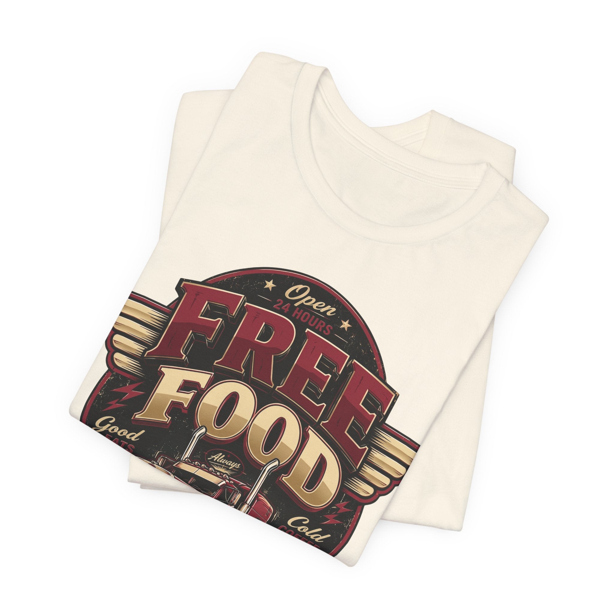 Funny "Free Food" Food Truck T-Shirt Perfect for Dad or Husband