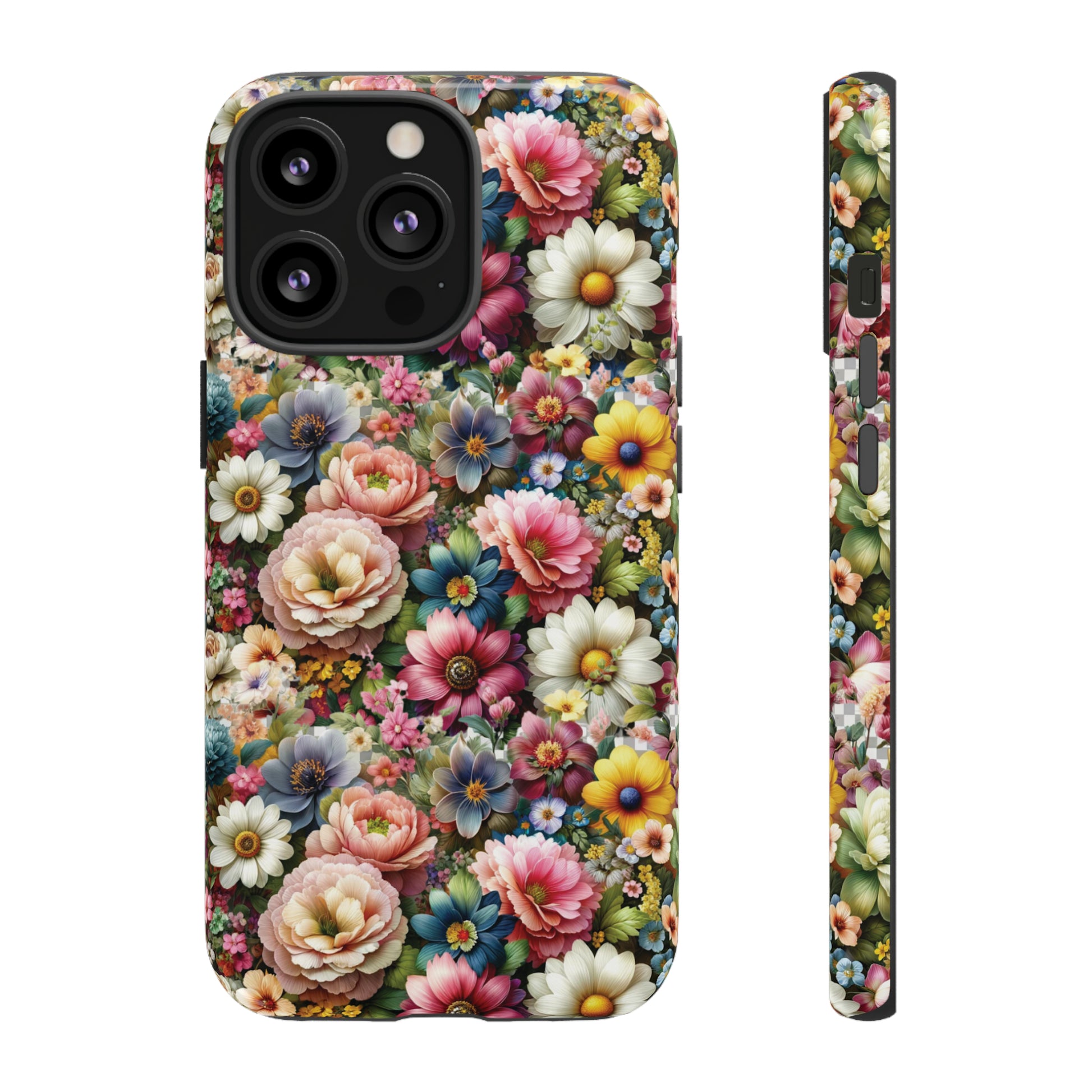 Floral Luxury Phone Tough Case Floral Elegant Durable Stylish for Modern Devices iPhone 15, Samsung iPhone Samsung Accessory Gift for Her.