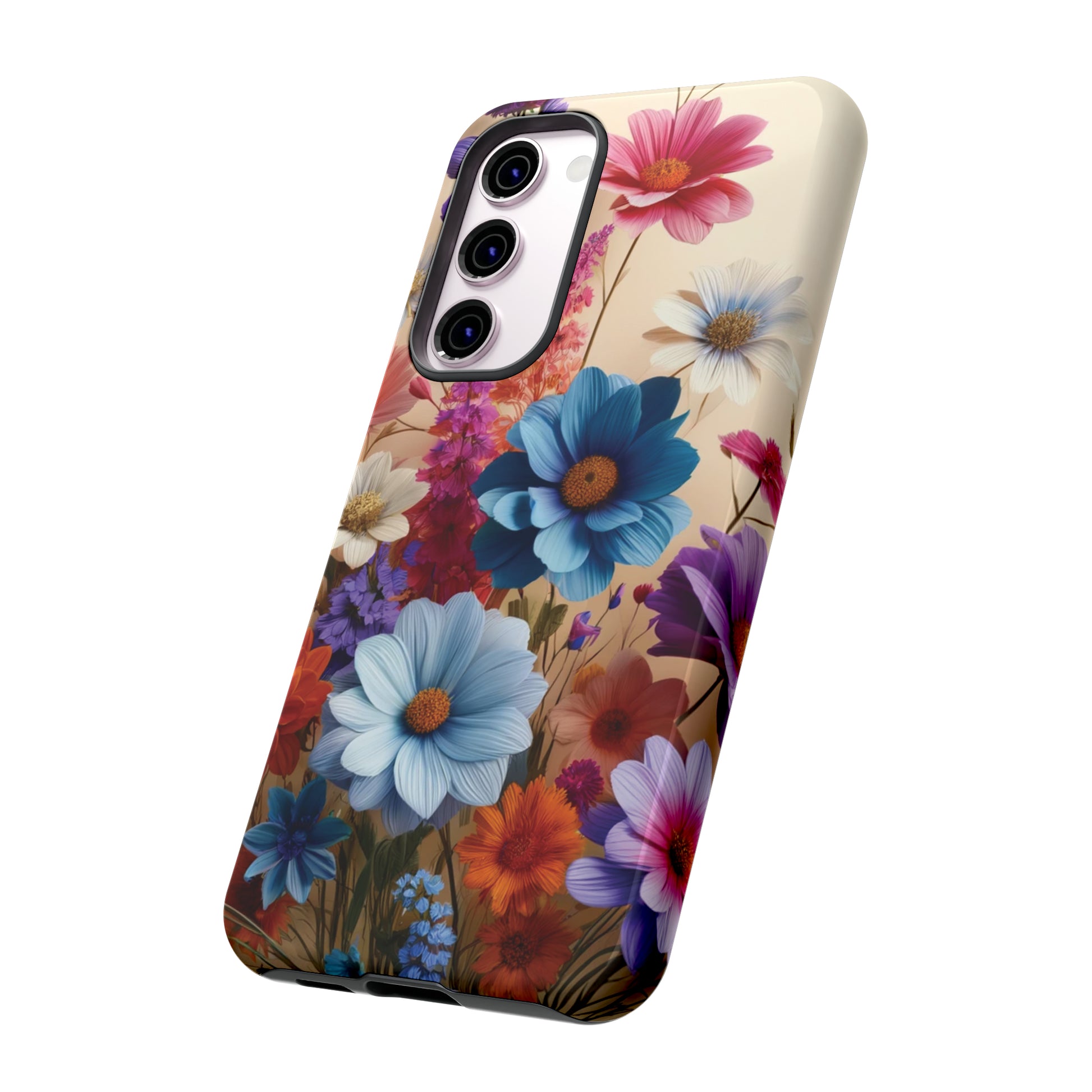Best Phone Case Floral 3D Illusion Luxury Tough Case Floral Elegant Durable Stylish for Modern Devices iPhone 15, Samsung iPhone Samsung Accessory Gift for Her.