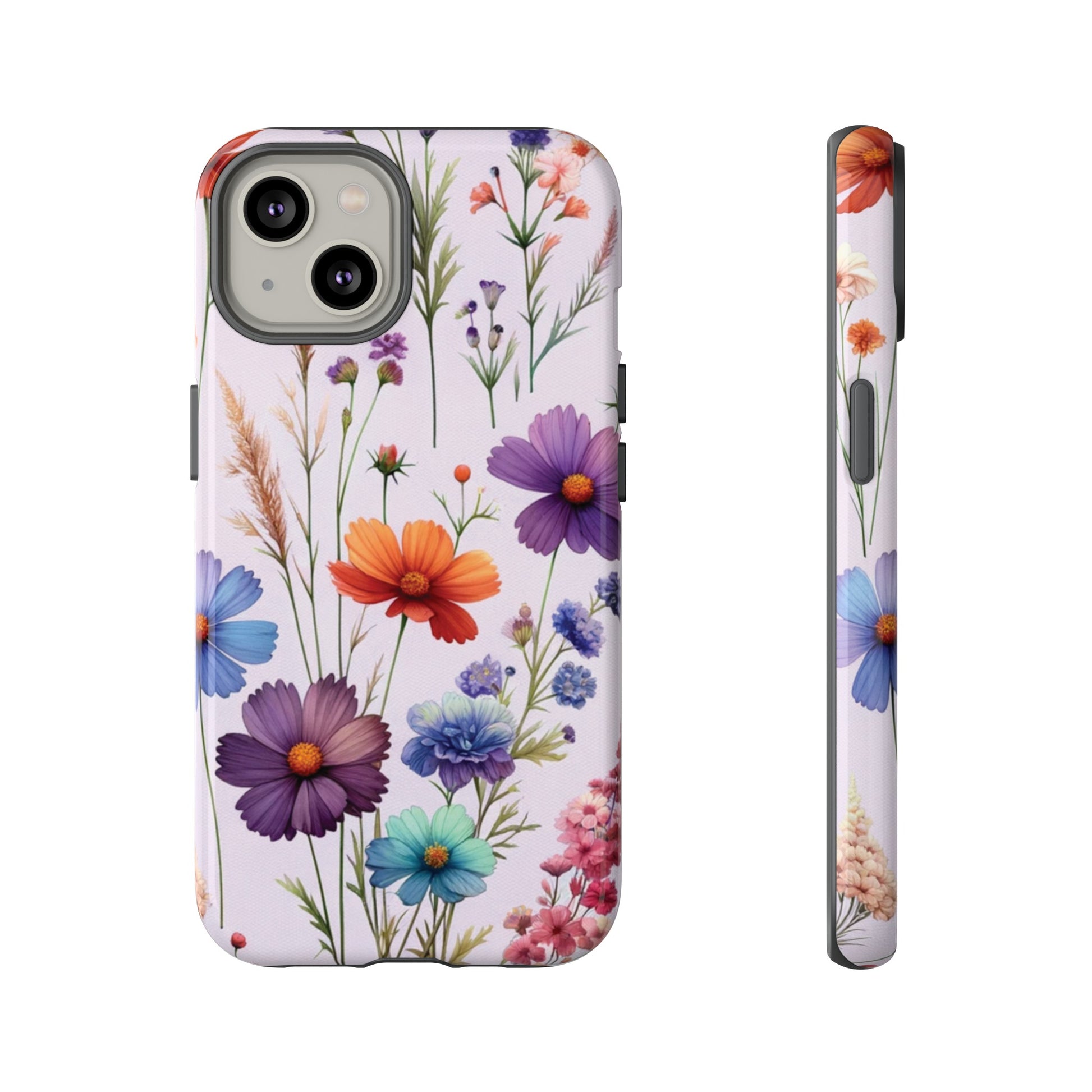 Lavender Wildflowers Protective Phone Case Gift for Her Phone 15, Samsung iPhone Samsung Gift for Her Case iPhone 15, Samsung iPhone Samsung Accessory Gift for Her.