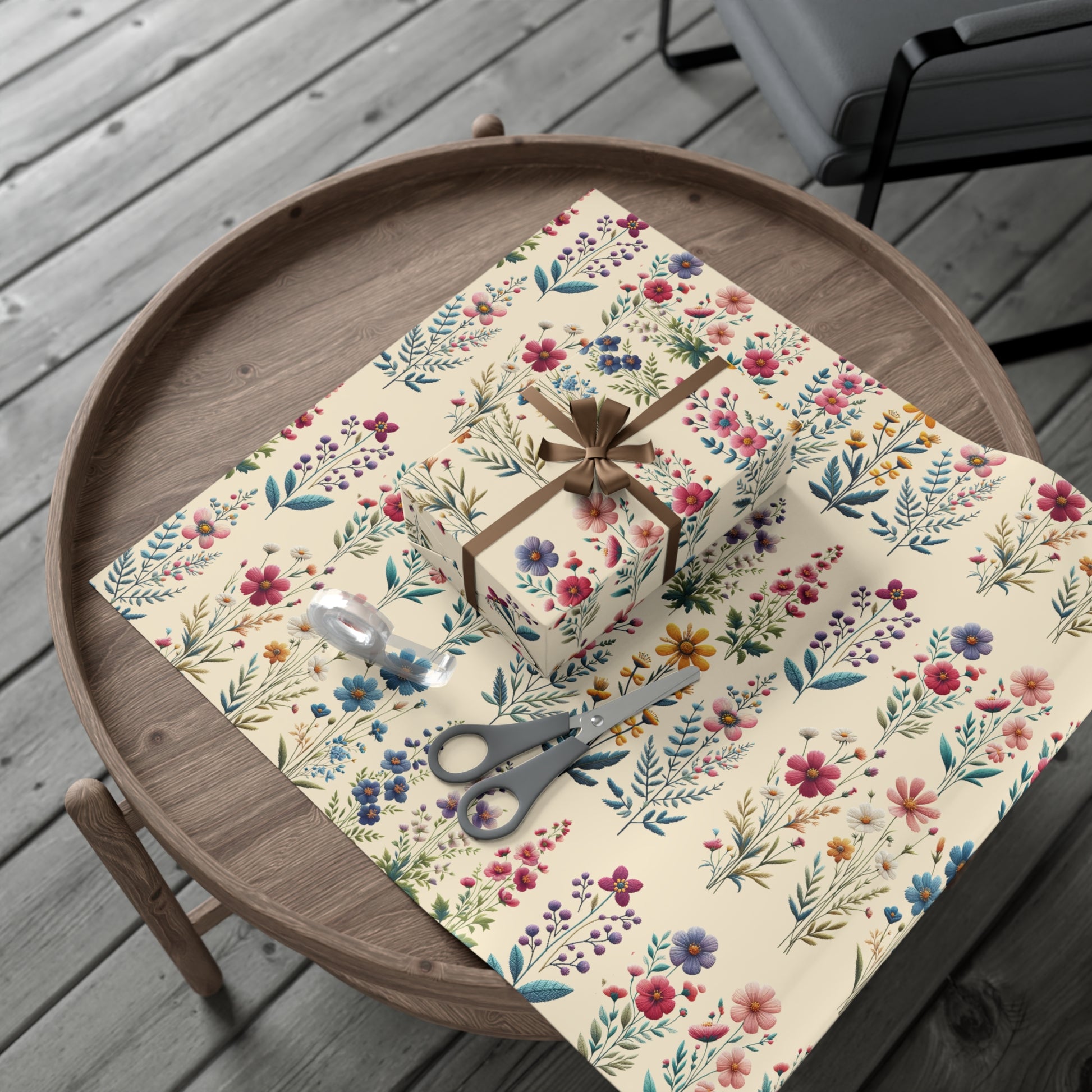 Best Beautiful Wildflower Wrapping Paper Vibrant Floral Patterns on Premium Quality Paper for All Occasions Perfect for Birthdays, Weddings, and Special Celebrations Mother's Day, Christmas - MRSBYVALLE