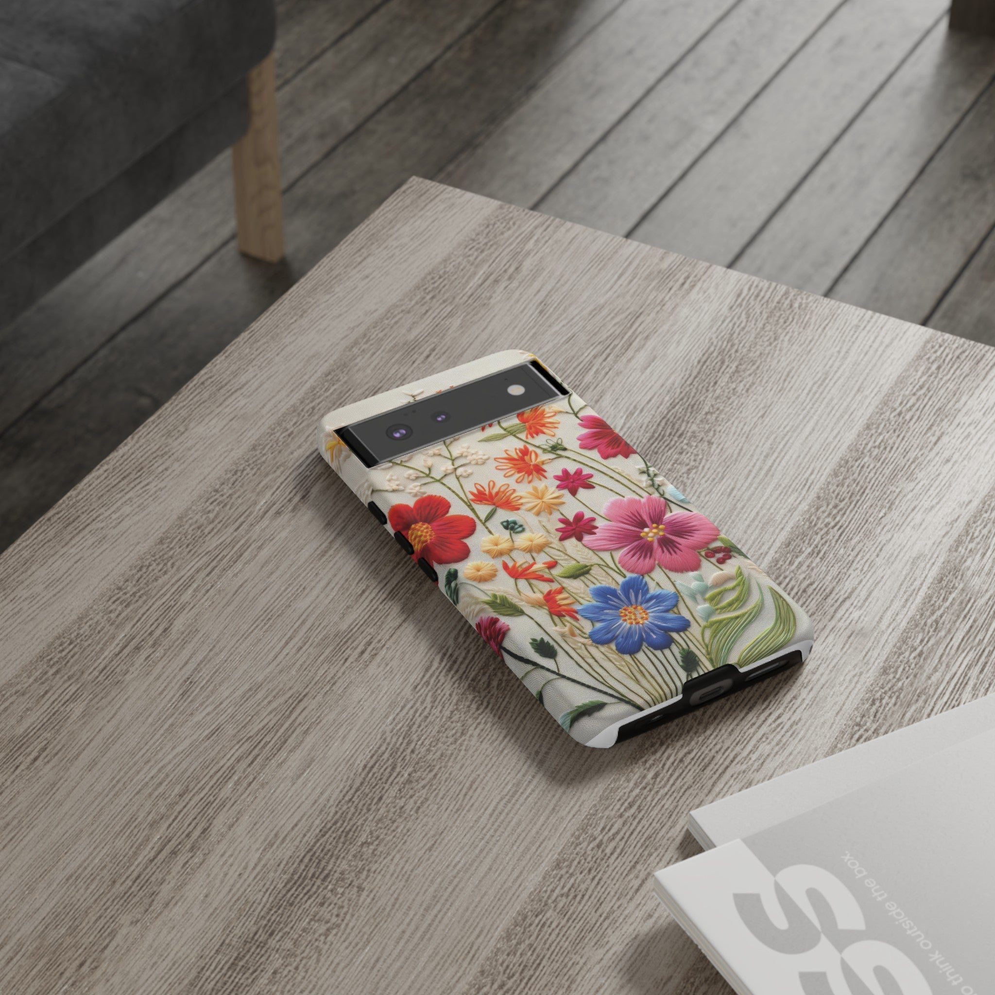 3D Floral Phone Case Elegant Faux Flower Durable for iPhone Samsung Smartphone iPhone 15, 14, 13 Samsung Gift for Mom