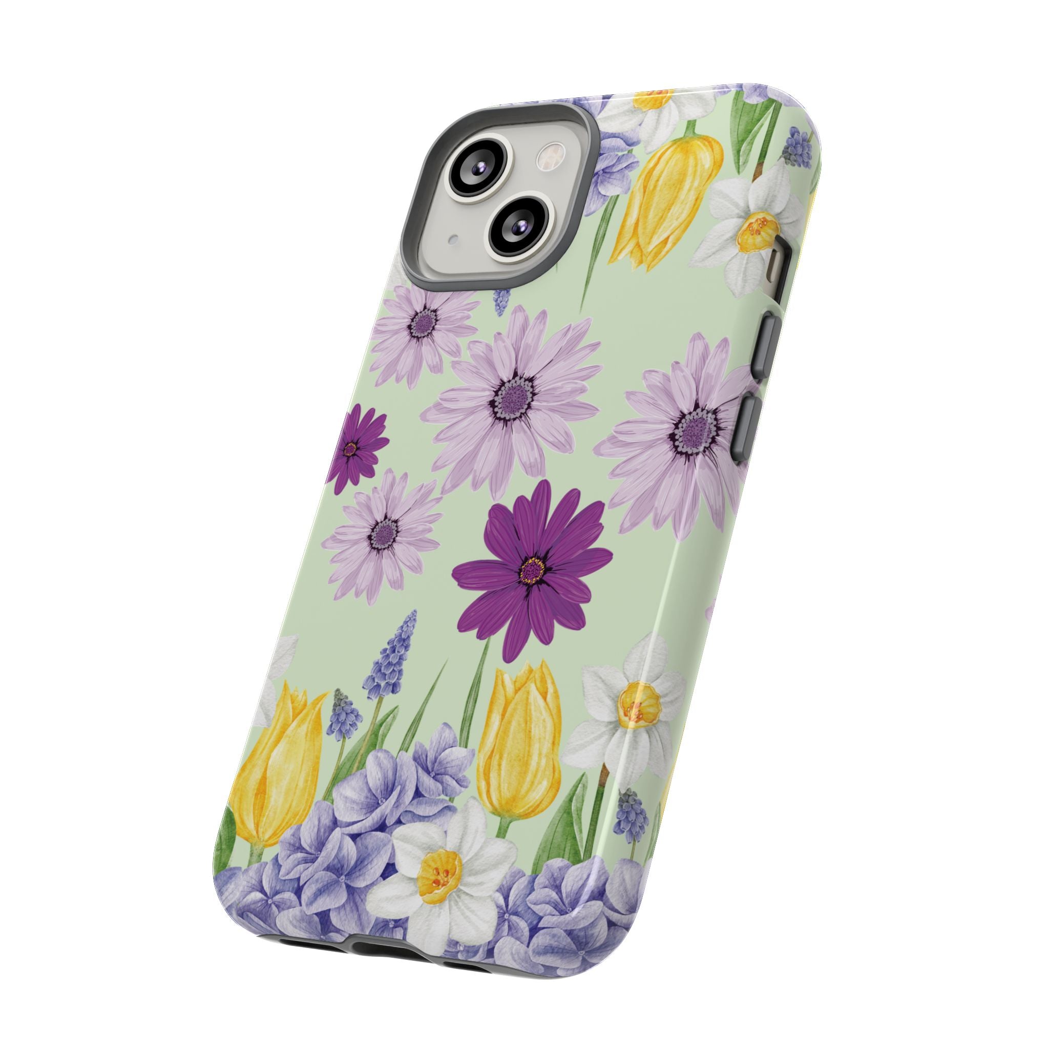 Lavender Yellow Flower Phone Case – Stylish Protective Cover for iPhone & Samsung, Botanical Design, Perfect Gift for Spring & Everyday Elegance