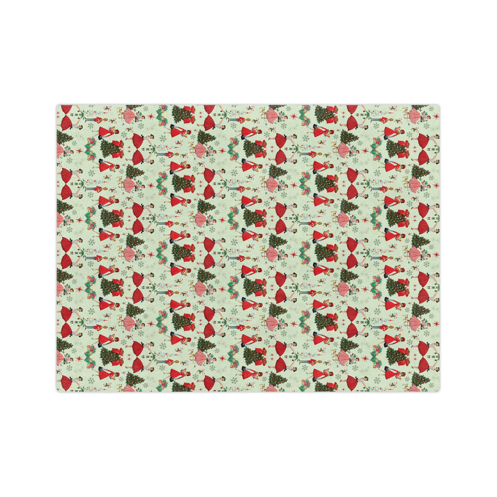 50s Christmas Minky Blanket Throw Ultra-Soft Minky Blanket Cozy Comfort Blanket Elegant Home Decor Plush Microfiber for Maximum Comfort Blanket, Perfect for Snuggling Decor, Cozy All-Season Warmth, Housewarming Gift Throw - MRSBYVALLE