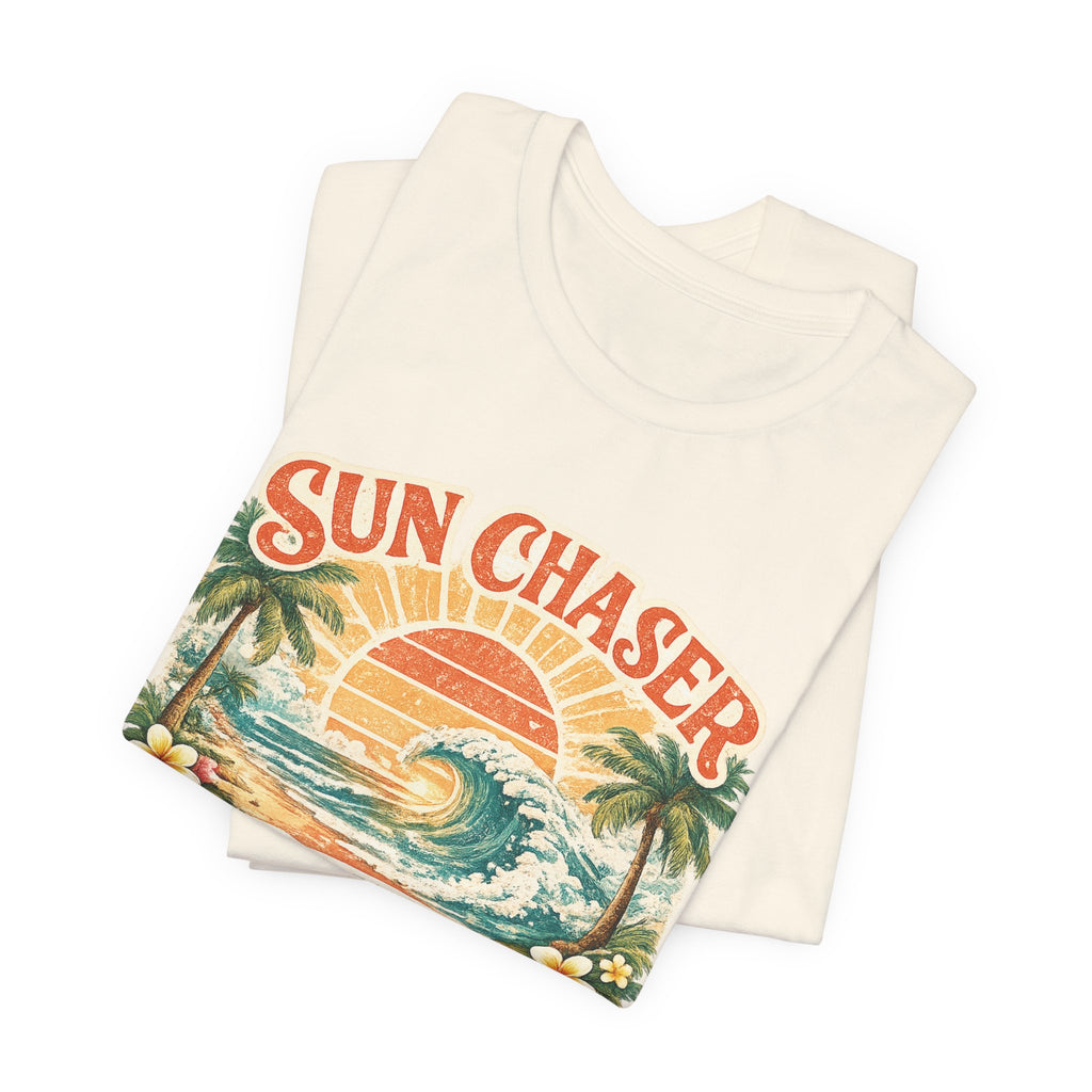 Sun Chaser T-Shirt — Retro Sunrise Graphic Tee Gift Fun