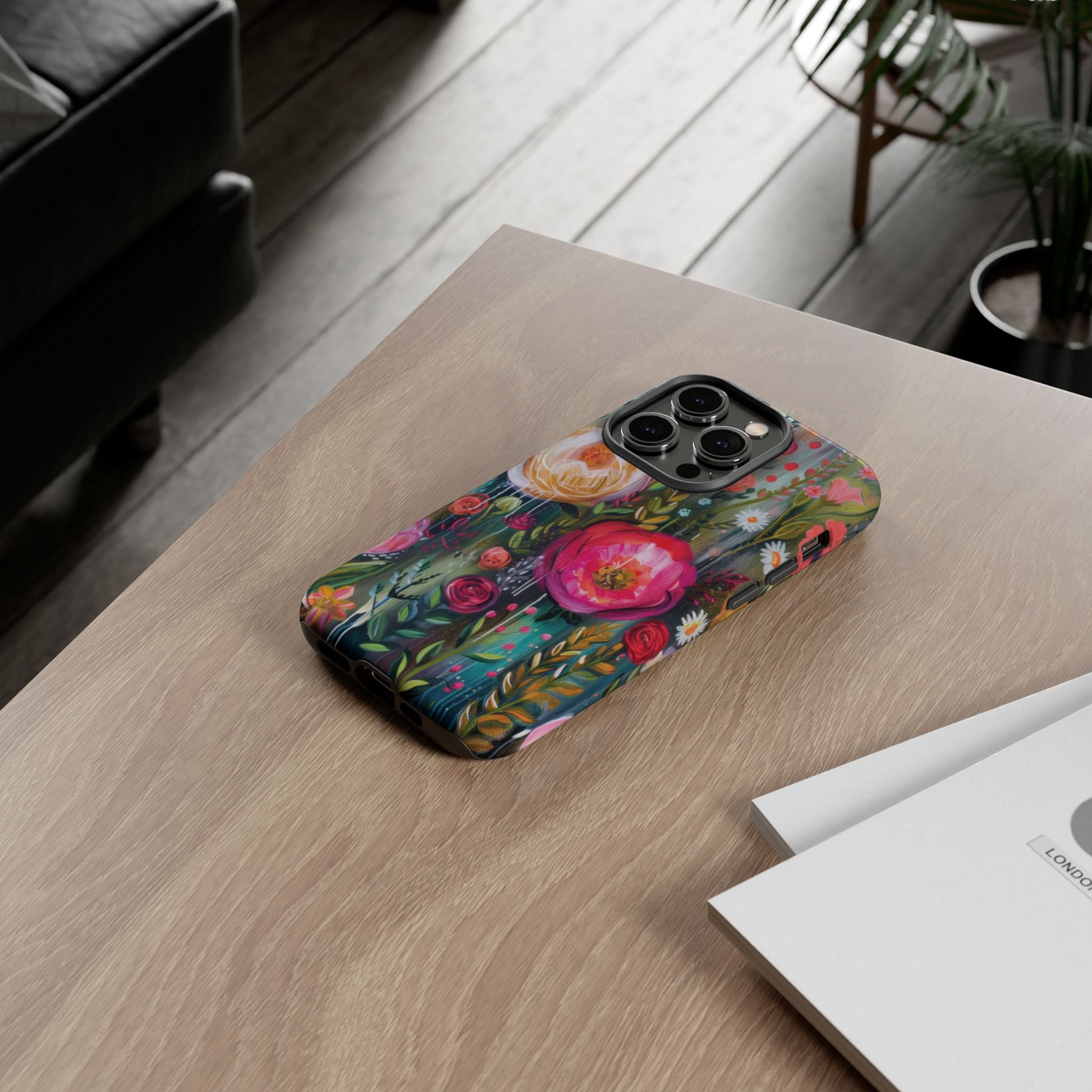 Watercolor Boho Floral Phone Case for iPhone 16 15 14 13 12  21 23 Samsung, and Pixel | Stylish Protective Cover Gift for Her Perfect for Floral Lover - MRSBYVALLE
