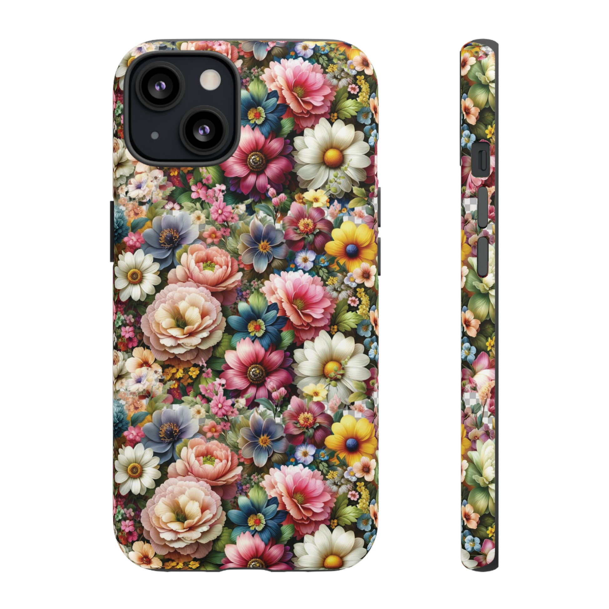 Floral Luxury Phone Tough Case Floral Elegant Durable Stylish for Modern Devices iPhone 15, Samsung iPhone Samsung Accessory Gift for Her.
