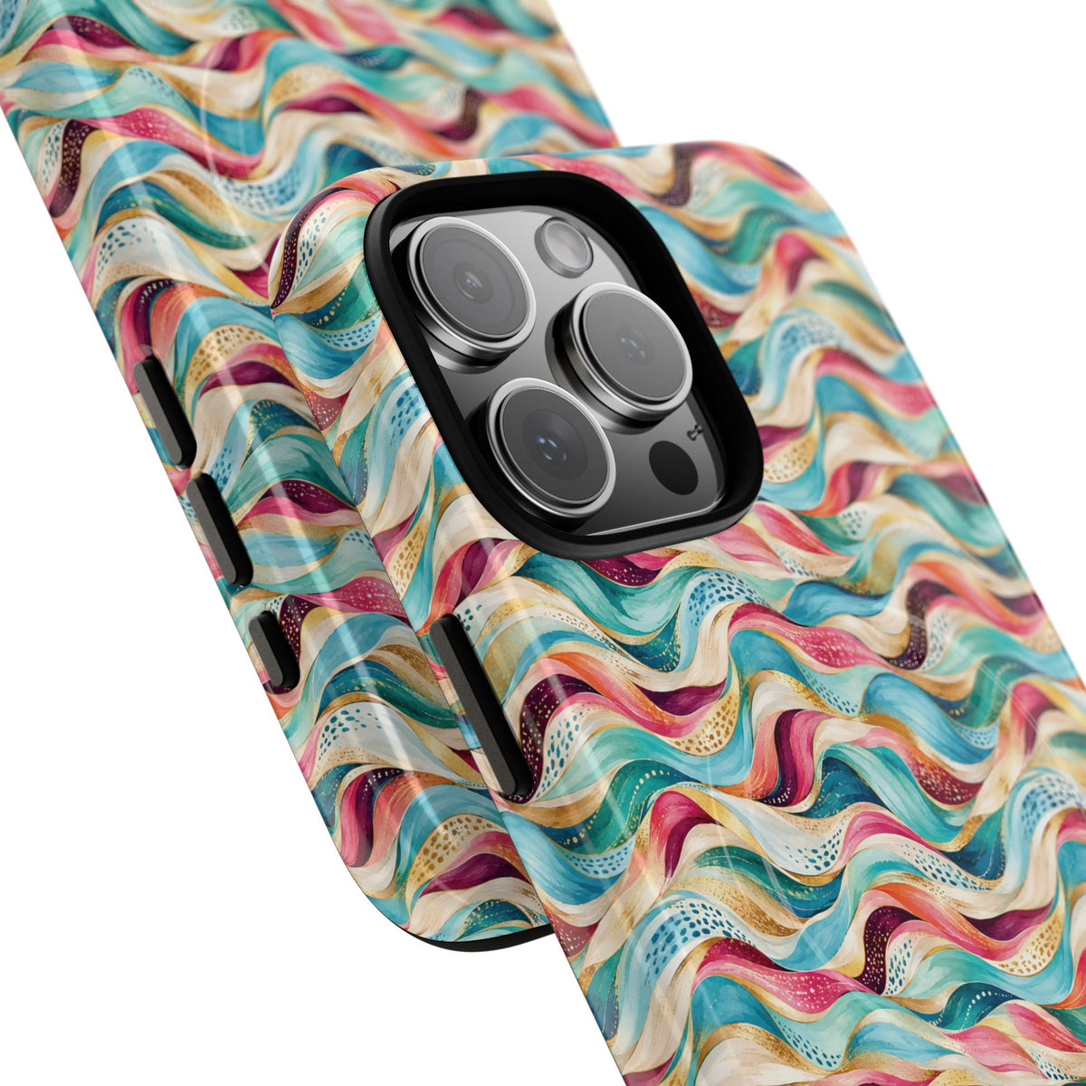 Colorful Wave MagSafe Tough Phone Case