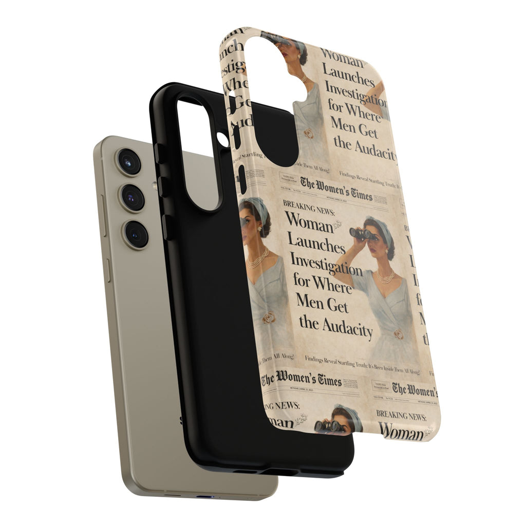 Funny Vintage Sarcastic Women Phone Case | Retro Sarcasm Text Design