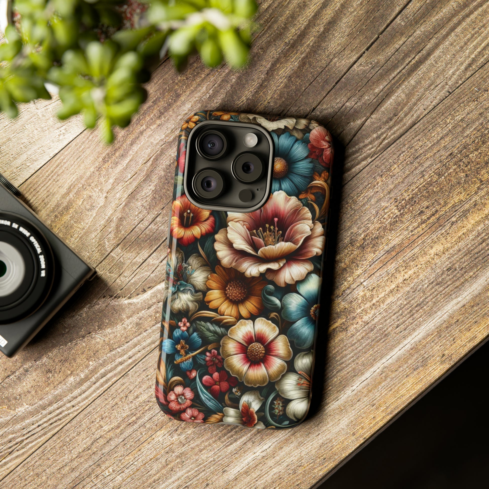 Pastel Floral Design Luxury Phone Tough Case Floral Elegant Durable Stylish for Modern Devices iPhone 15, Samsung iPhone Samsung Accessory Gift for Her.