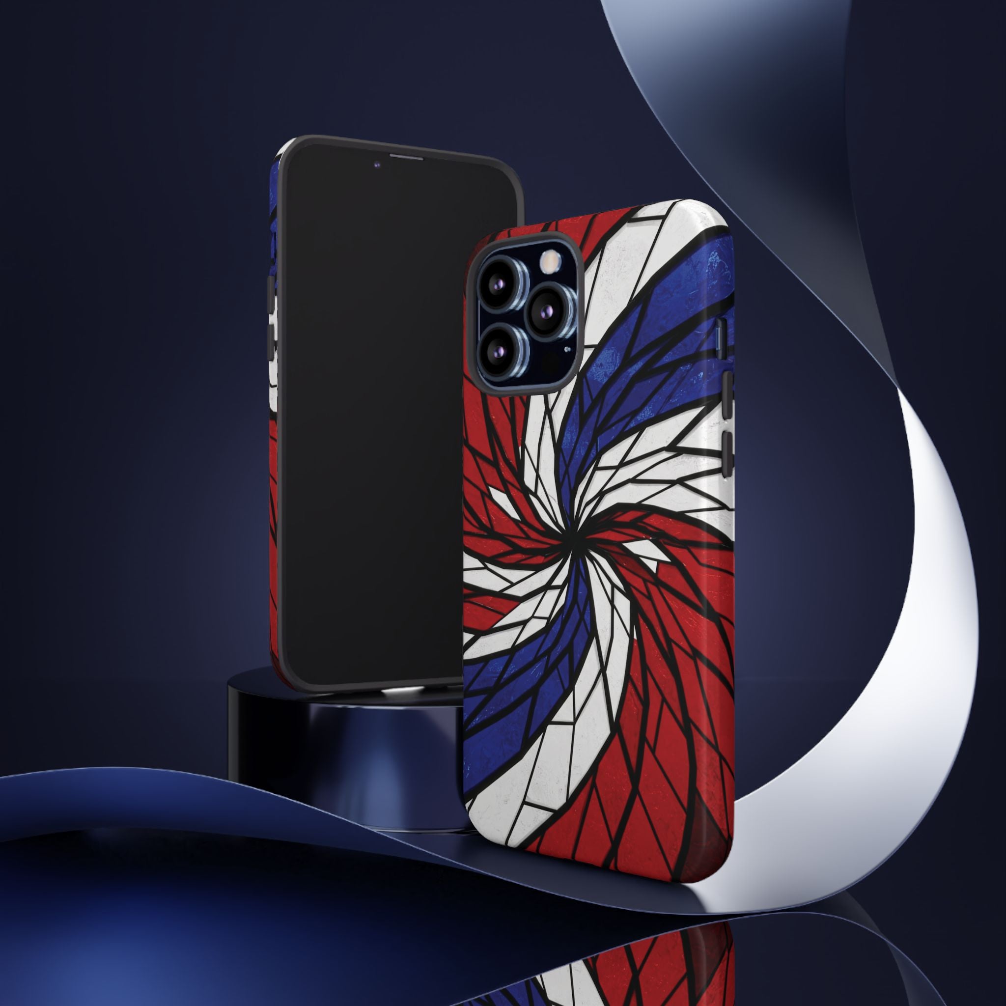 Patriotic Red White & Blue Phone Case – USA Flag Design, Independence Day Gift, Protective Cover for iPhone, Samsung, Pixel