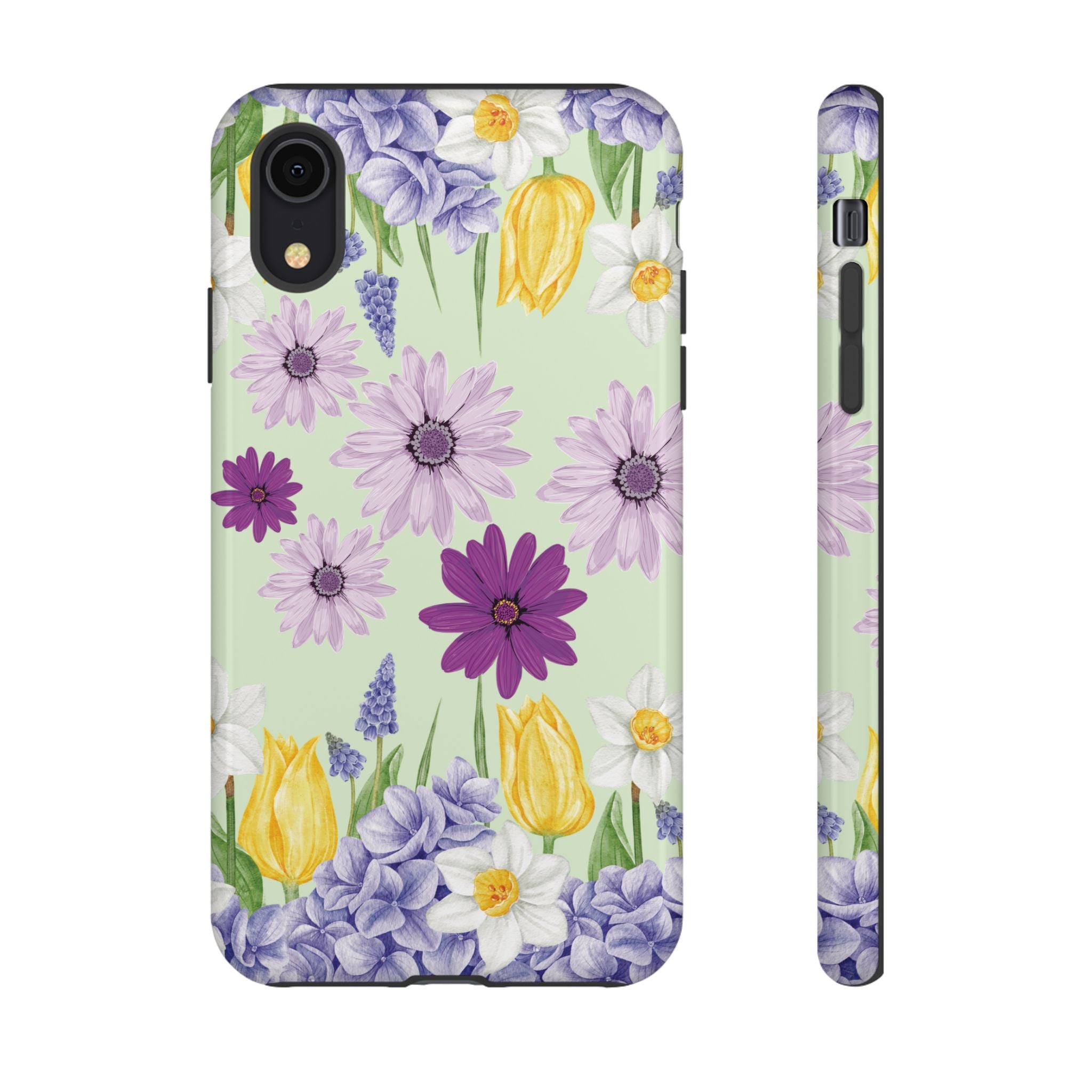 Lavender Yellow Flower Phone Case – Stylish Protective Cover for iPhone & Samsung, Botanical Design, Perfect Gift for Spring & Everyday Elegance