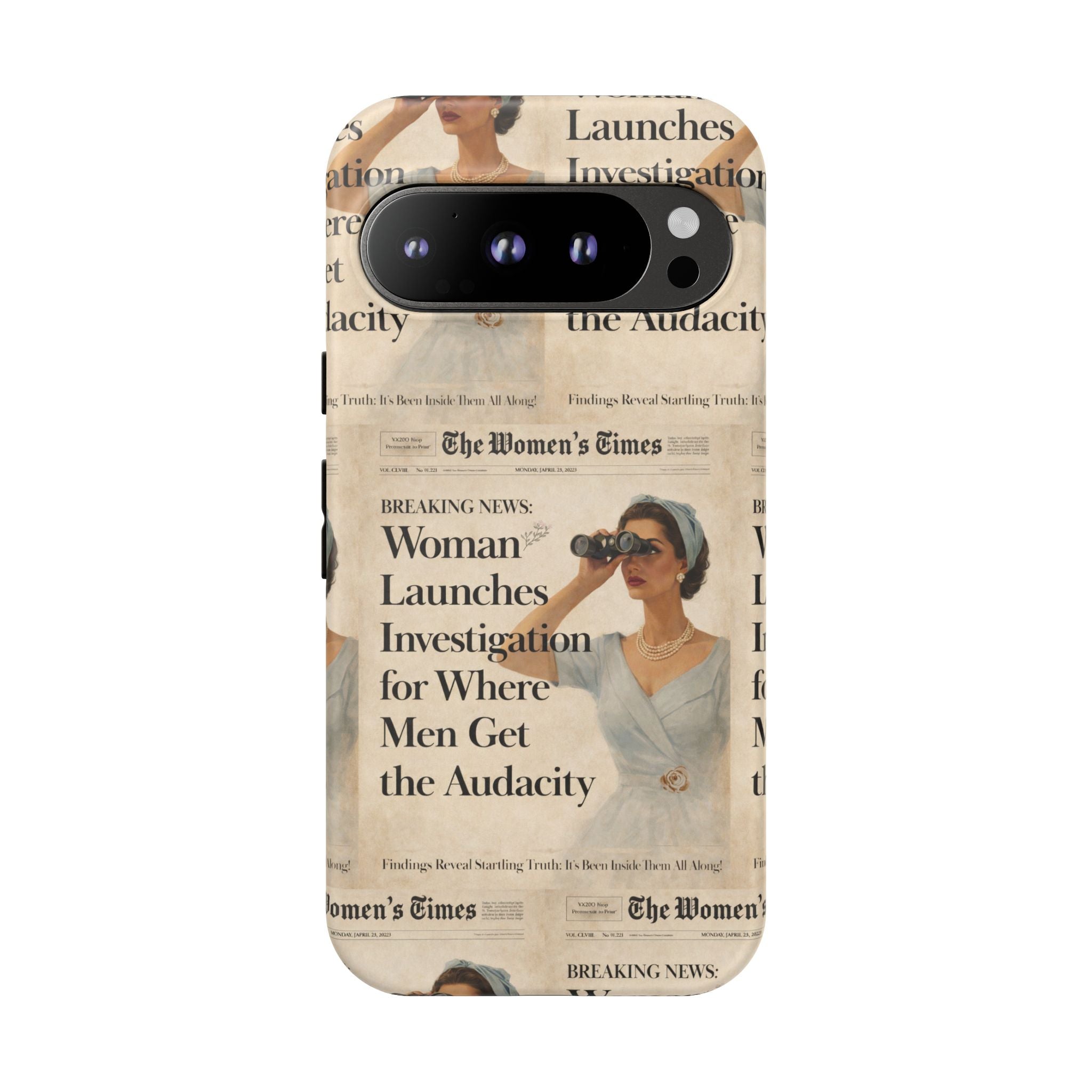Funny Vintage Sarcastic Women Phone Case | Retro Sarcasm Text Design