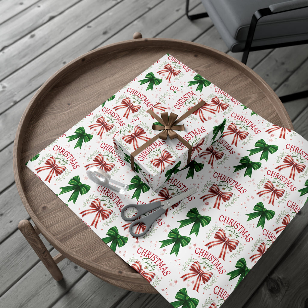 Girly Christmas Wrapping Paper | Cozy Holiday Gift Wrap | Perfect for Christmas Presents, Wedding Celebrations, and Winter Wonderland Themes Christmas - MRSBYVALLE
