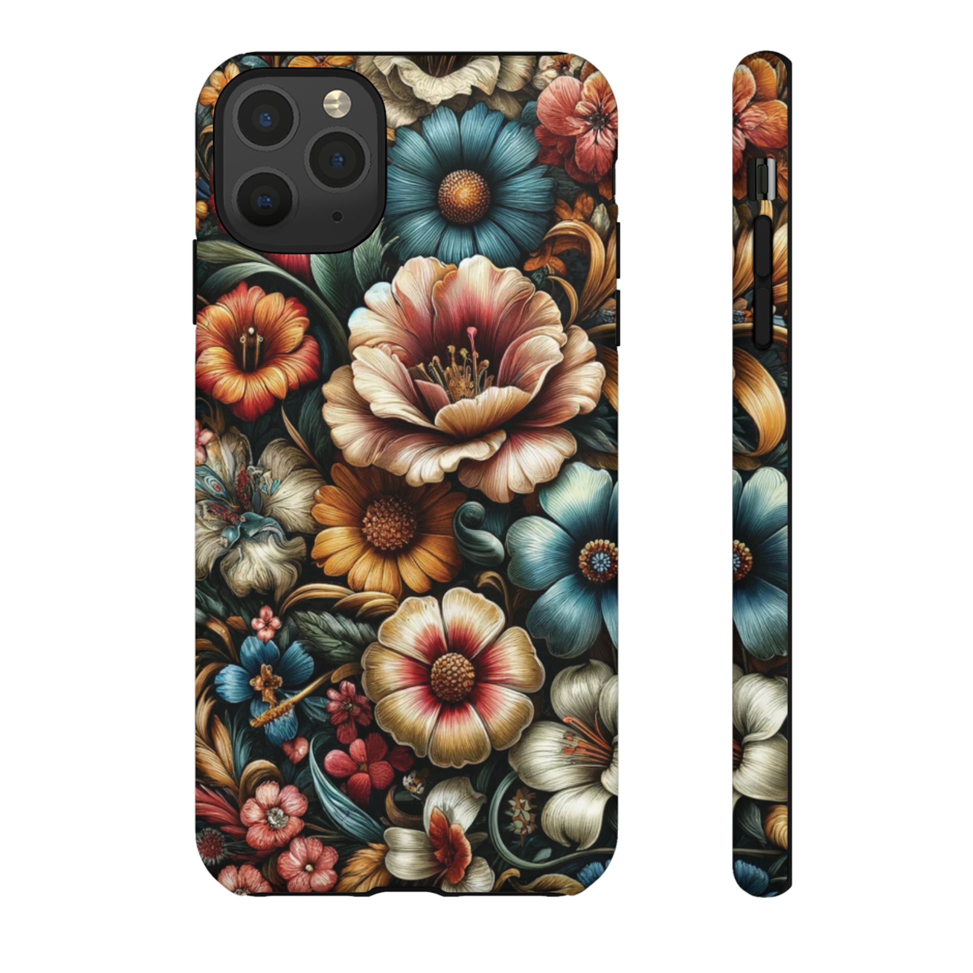 Pastel Floral Design Luxury Phone Tough Case Floral Elegant Durable Stylish for Modern Devices iPhone 15, Samsung iPhone Samsung Accessory Gift for Her.