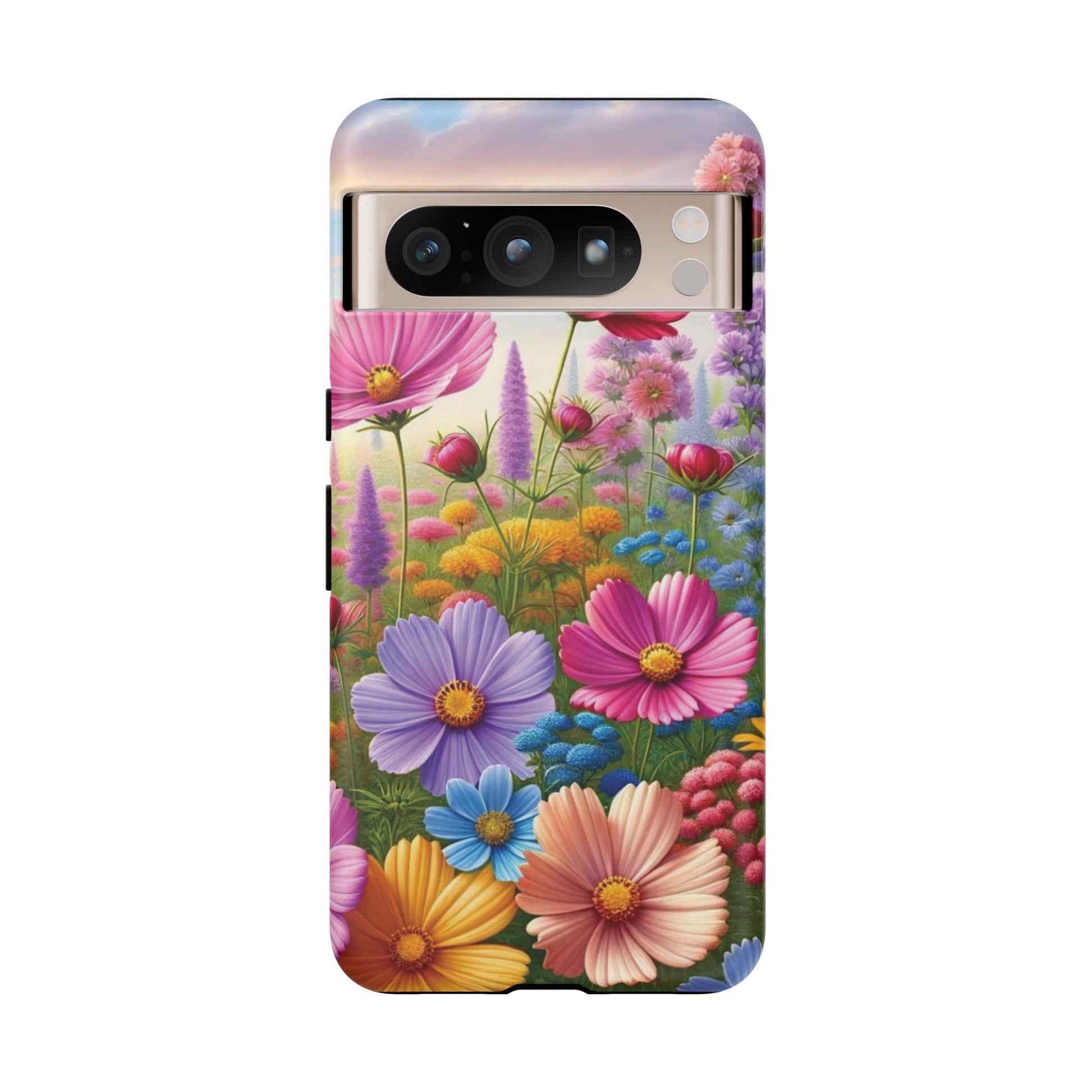 Bright Floral Phone Case Durable for iPhone Samsung Gift iPhone 15, 14, 13 Samsung Pixel Gift for Mom Accessory Gift for Her